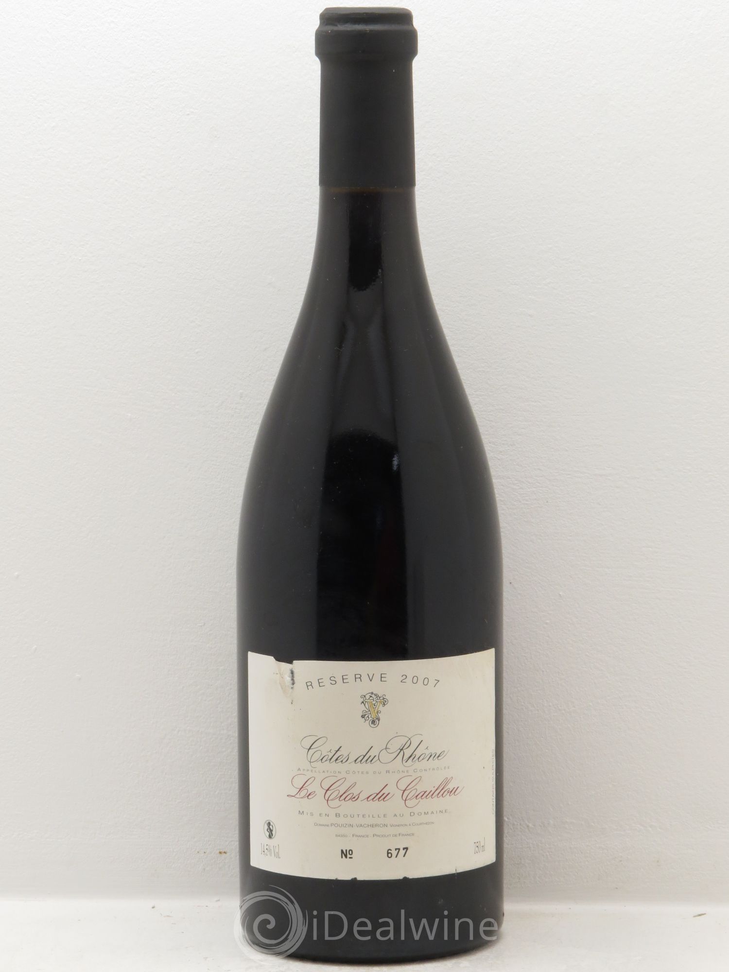 Côtes-du-Rhône Réserve Le Clos du Caillou 2007 - Lot de 1 bouteille - 0