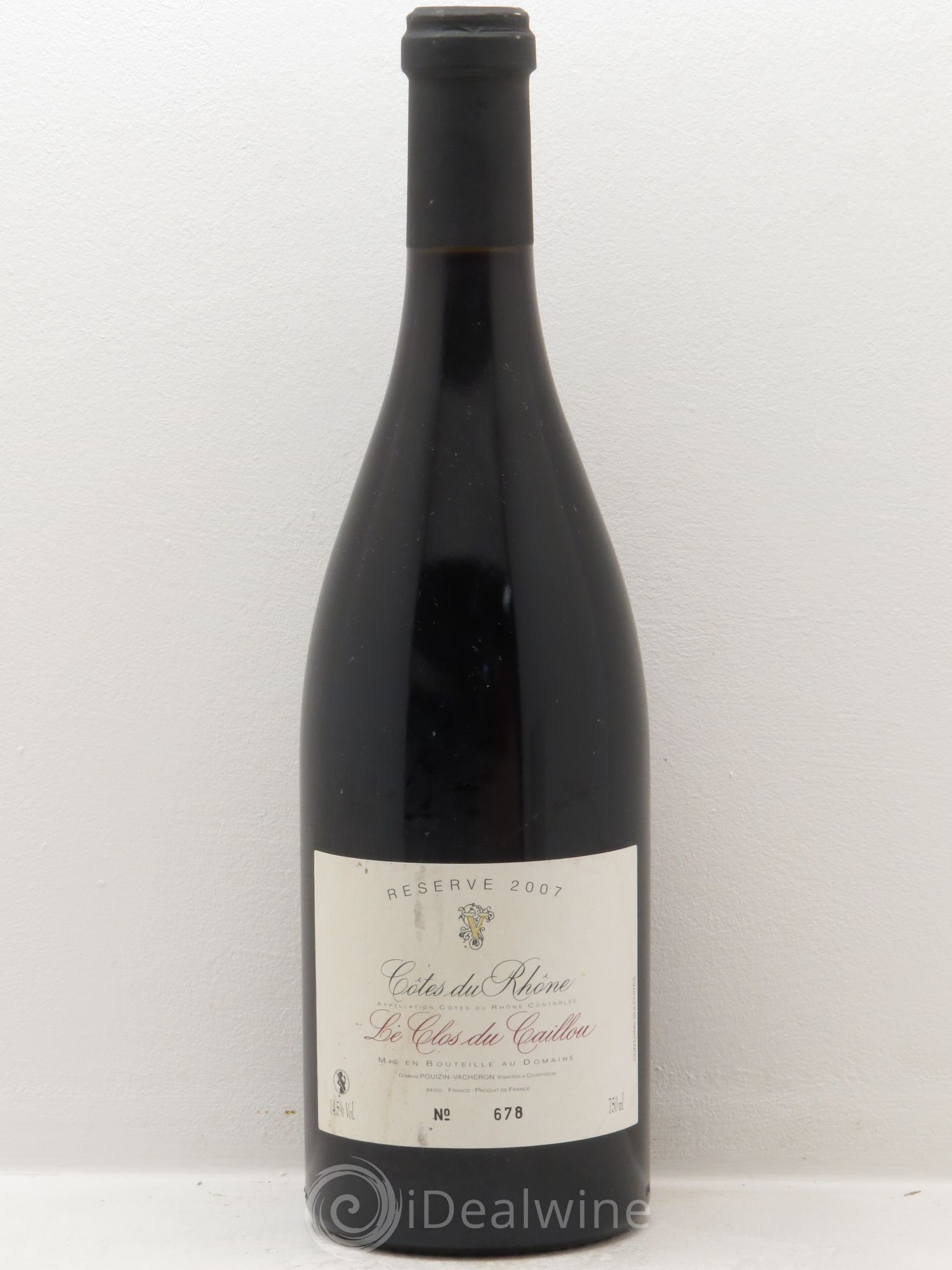 Côtes-du-Rhône Réserve Le Clos du Caillou 2007 - Lot de 1 bouteille - 0