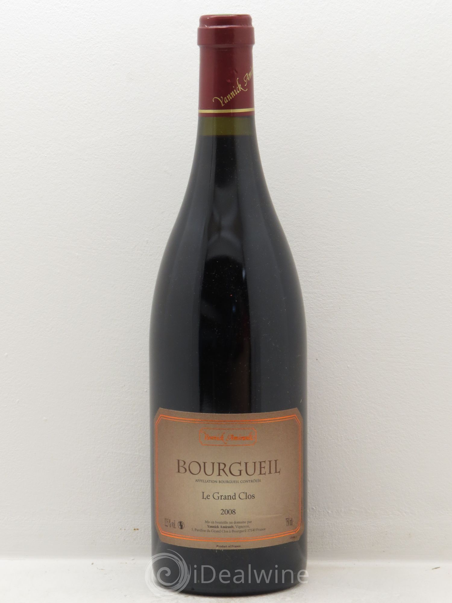 Bourgueil Grand Clos Yannick Amirault (Domaine) 2008 - Lot de 1 bouteille - 0