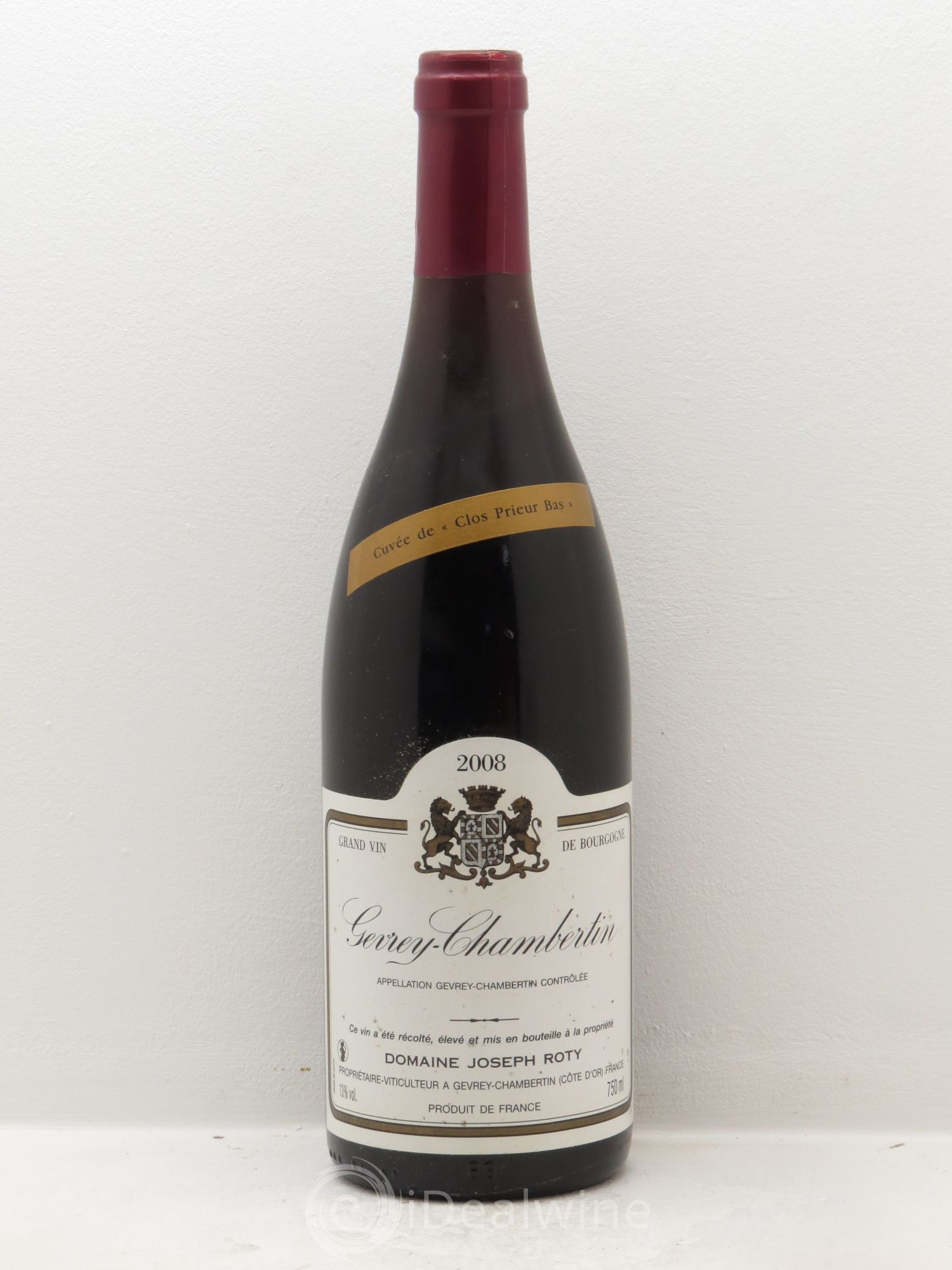 Gevrey-Chambertin Joseph Roty (Domaine) Clos Prieur Bas 2008 - Lot de 1 bouteille - 0