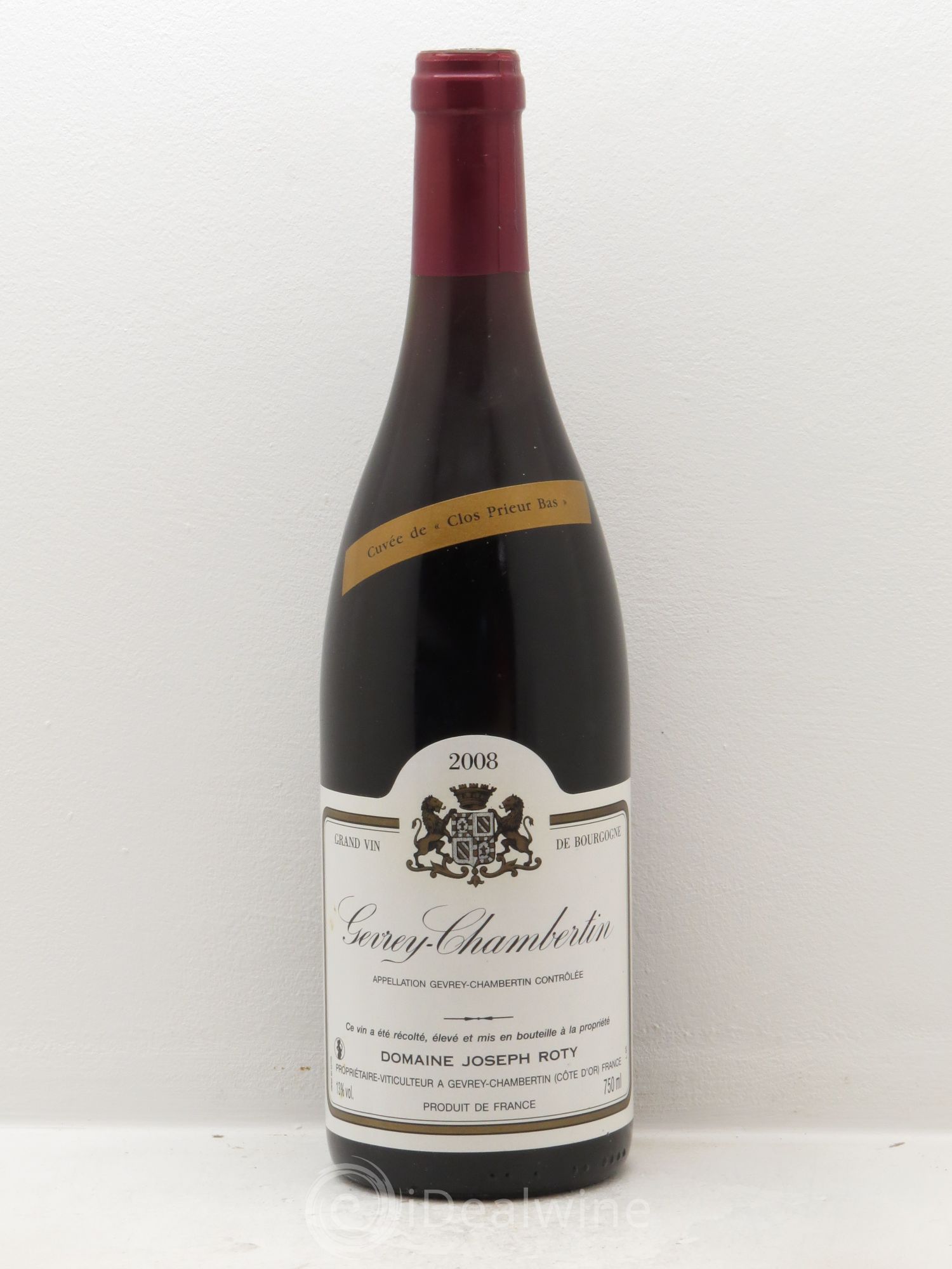 Gevrey-Chambertin Joseph Roty (Domaine) Clos Prieur Bas 2008 - Lot de 1 bouteille - 0