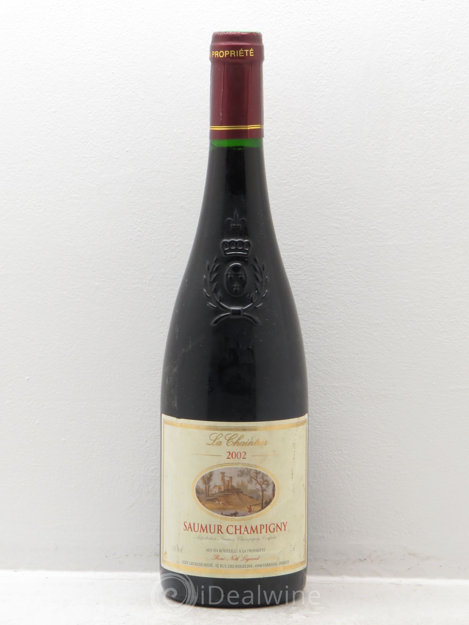 Saumur-Champigny La Chaintrée Clotilde Legrand (anciennement René-Noël Legrand) 2002 - Lot de 1 bouteille - 0