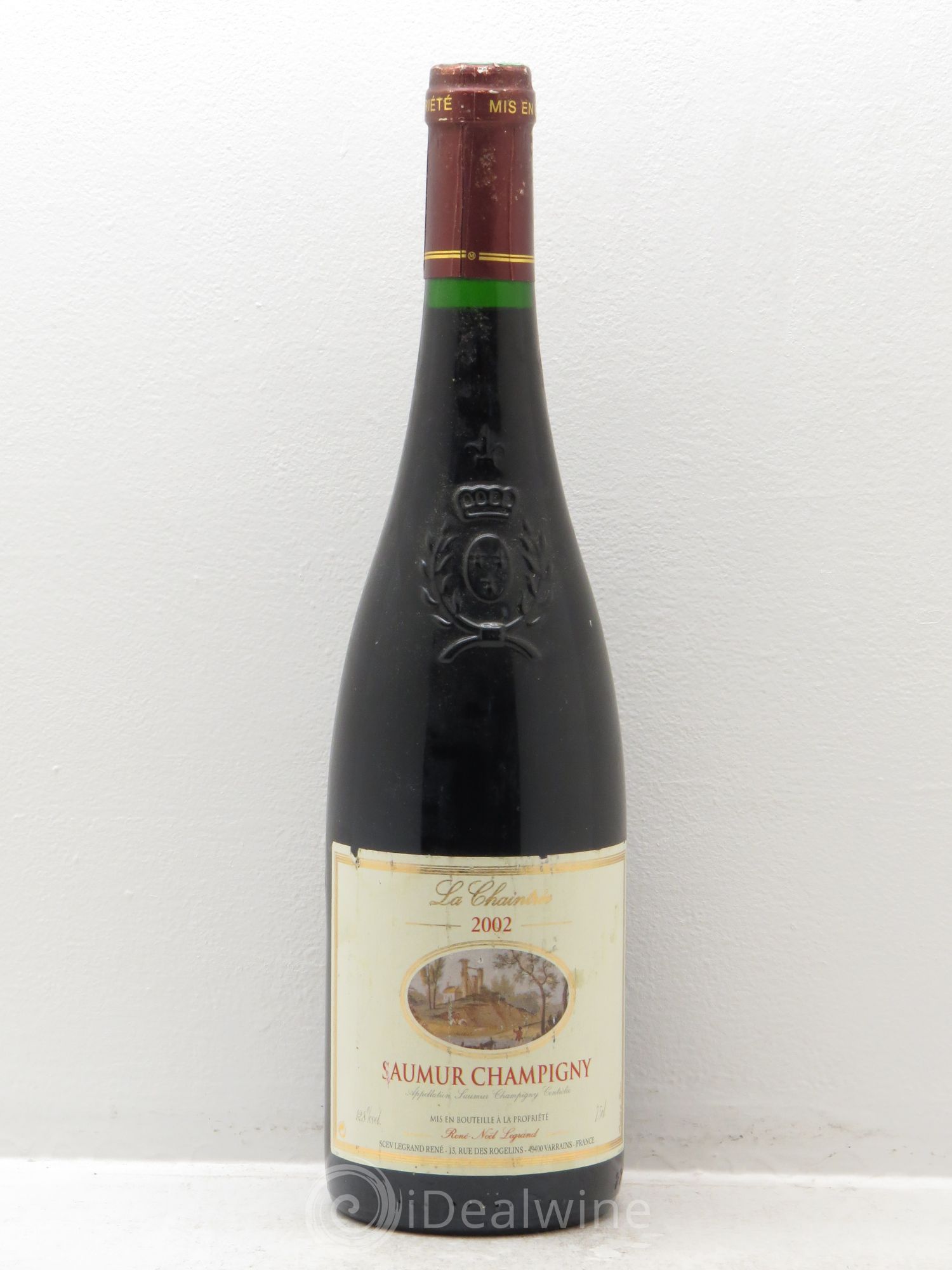 Saumur-Champigny La Chaintrée Clotilde Legrand (anciennement René-Noël Legrand) 2002 - Lot de 1 bouteille - 0