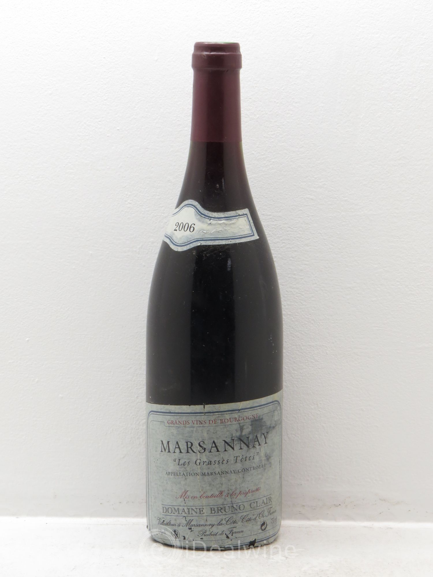Marsannay Les Grasses Tetes Bruno Clair (Domaine) 2006 - Lot de 1 bouteille - 0