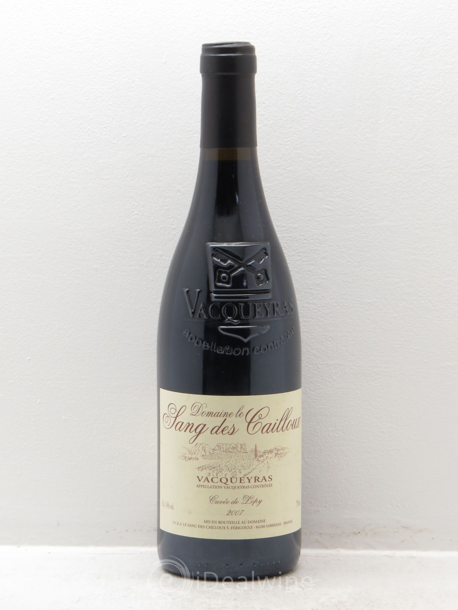 Vacqueyras Cuvée de Lopy Le Sang des Cailloux 2007 - Lot de 1 bouteille - 0