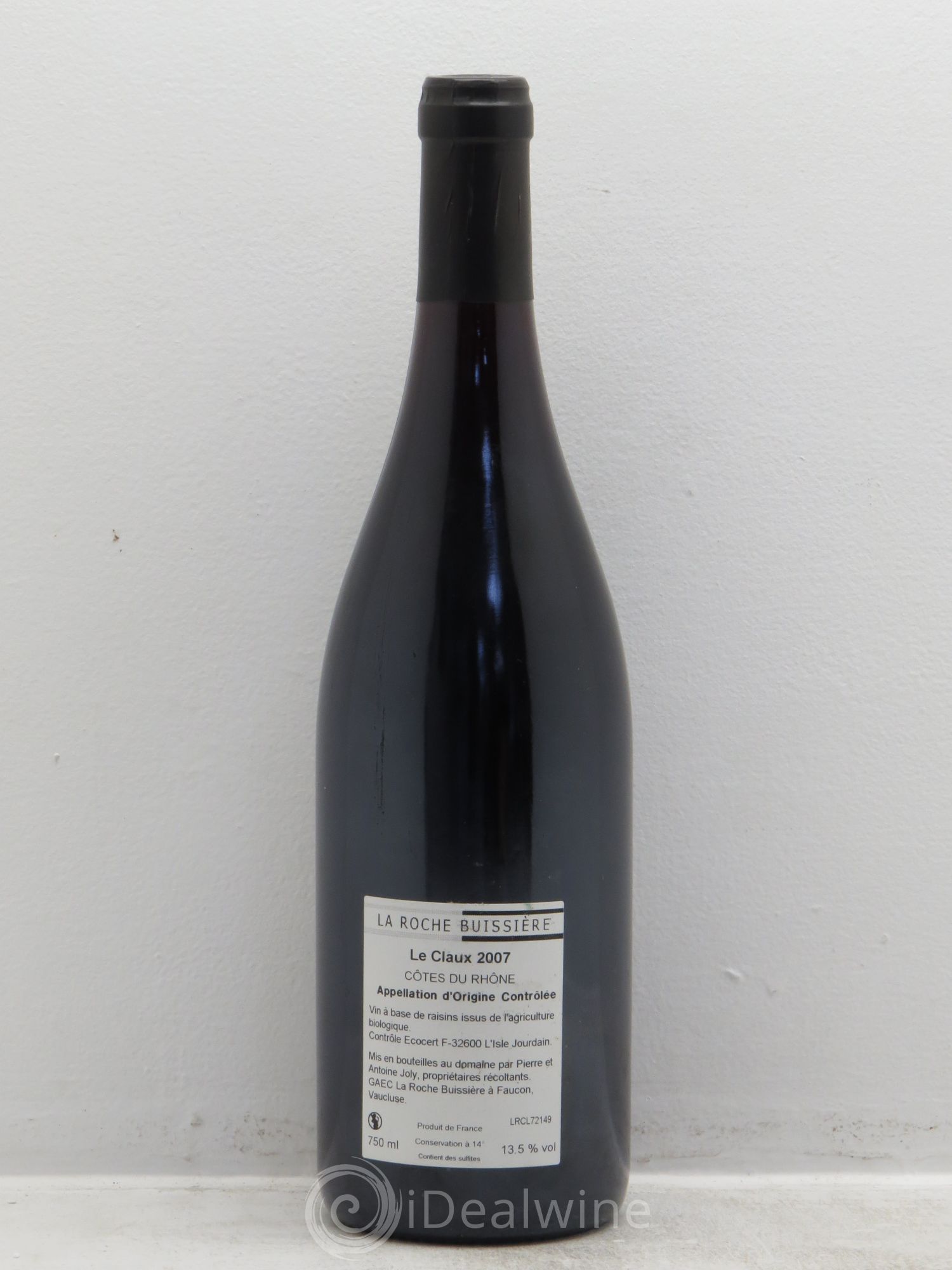 Côtes-du-Rhône Le Claux La Roche Buissière (Domaine) (senza prezzo di riserva) 2007 - Lotto di 1 bottiglia - 1