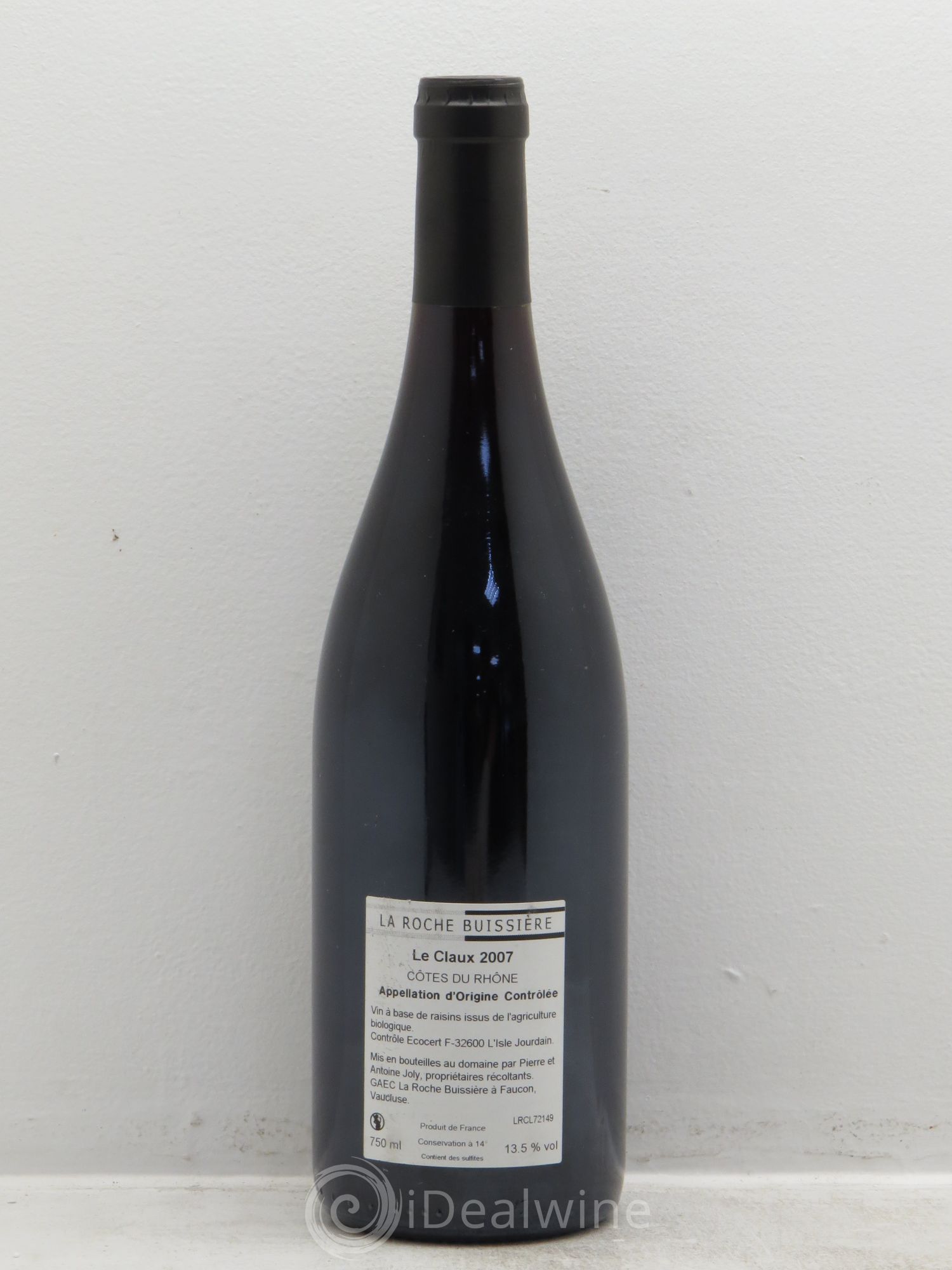 Côtes-du-Rhône Le Claux La Roche Buissière (Domaine) (sans prix de réserve) 2007 - Lot de 1 bouteille - 1