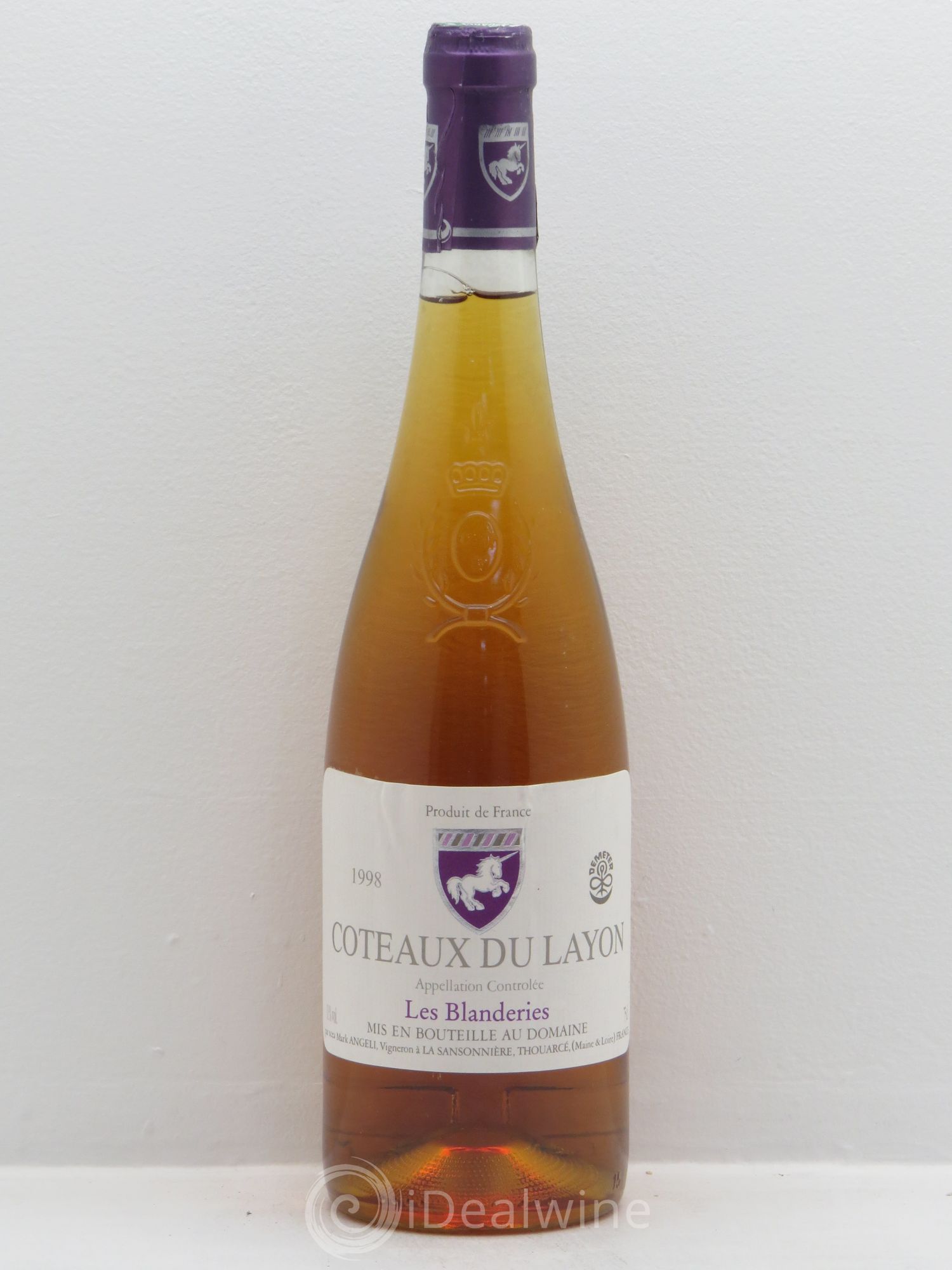 Coteaux du Layon Les Blanderies Mark Angeli Domaine de la Sansonnière 1998 - Posten von 1 Flasche - 0