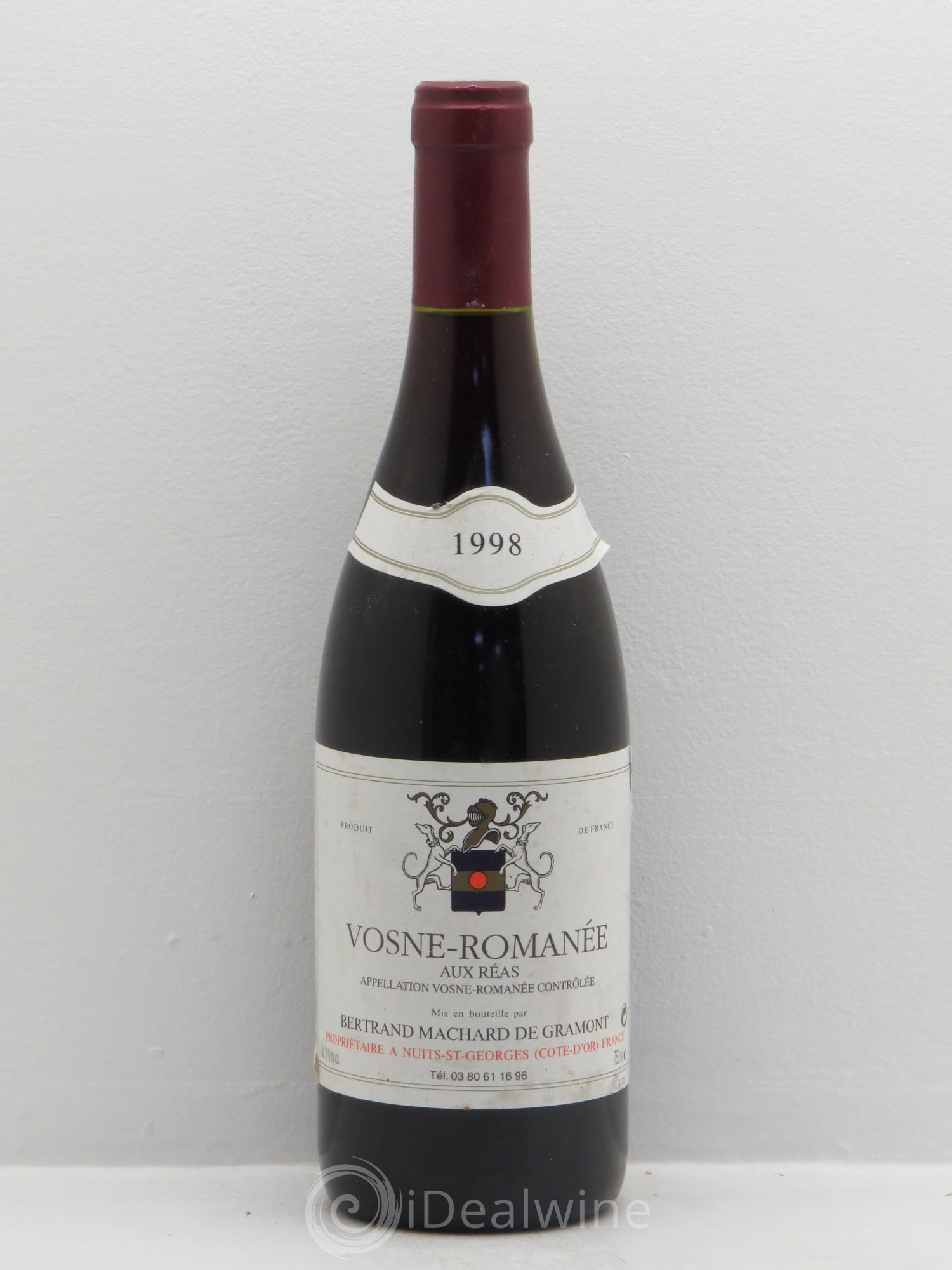 Vosne-Romanée Aux Réas Domaine Bertrand Machard de Gramont 1998 - Posten von 1 Flasche - 0
