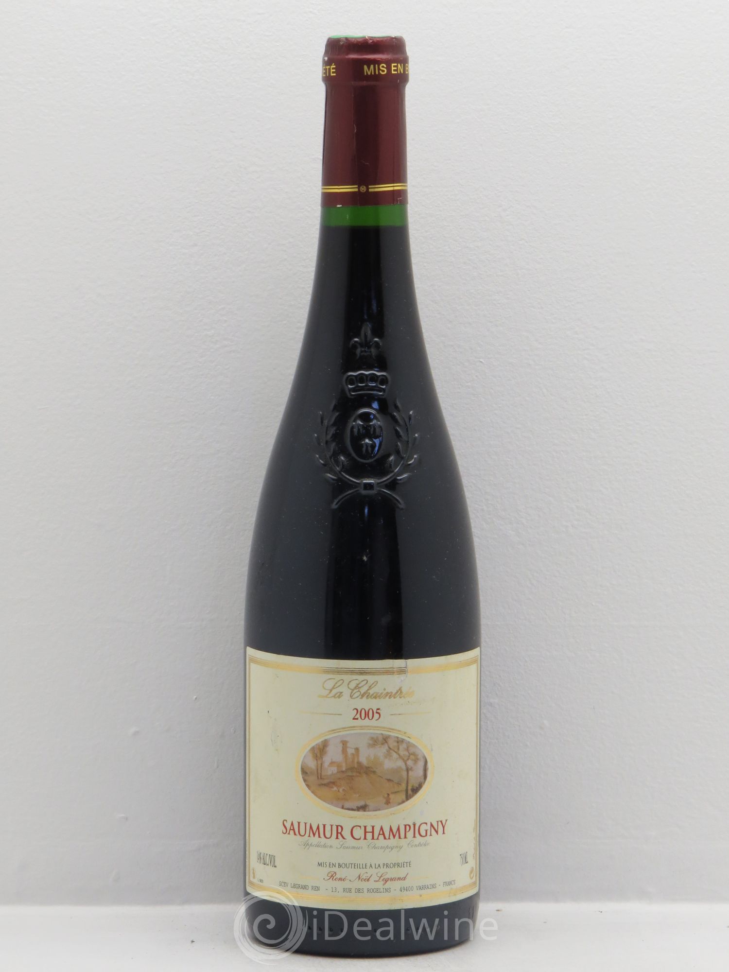 Saumur-Champigny La Chaintrée Clotilde Legrand (anciennement René-Noël Legrand) 2005 - Lot de 1 bouteille - 0