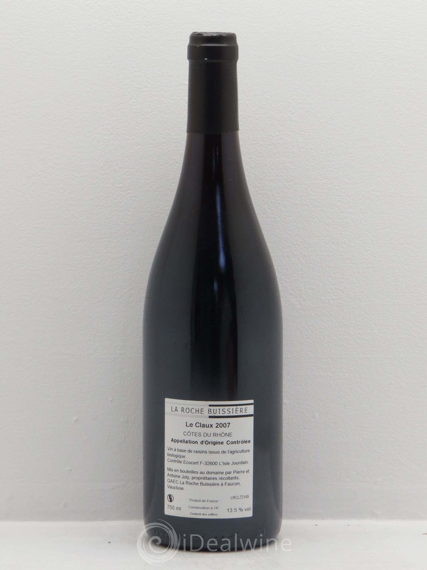 Côtes-du-Rhône Le Claux La Roche Buissière (Domaine) (sans prix de réserve) 2007 - Lot de 1 bouteille - 1