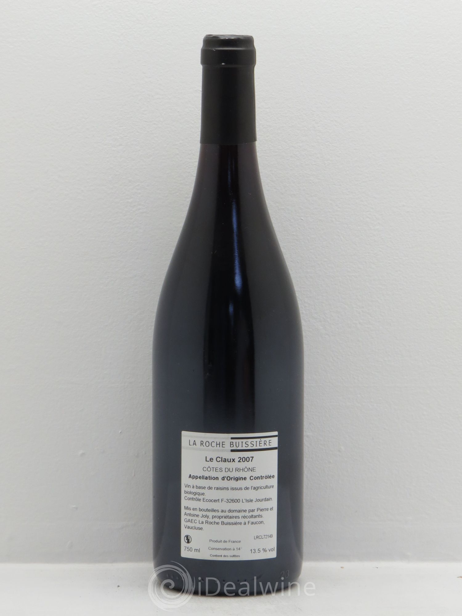 Côtes-du-Rhône Le Claux La Roche Buissière (Domaine) (sans prix de réserve) 2007 - Lot de 1 bouteille - 1