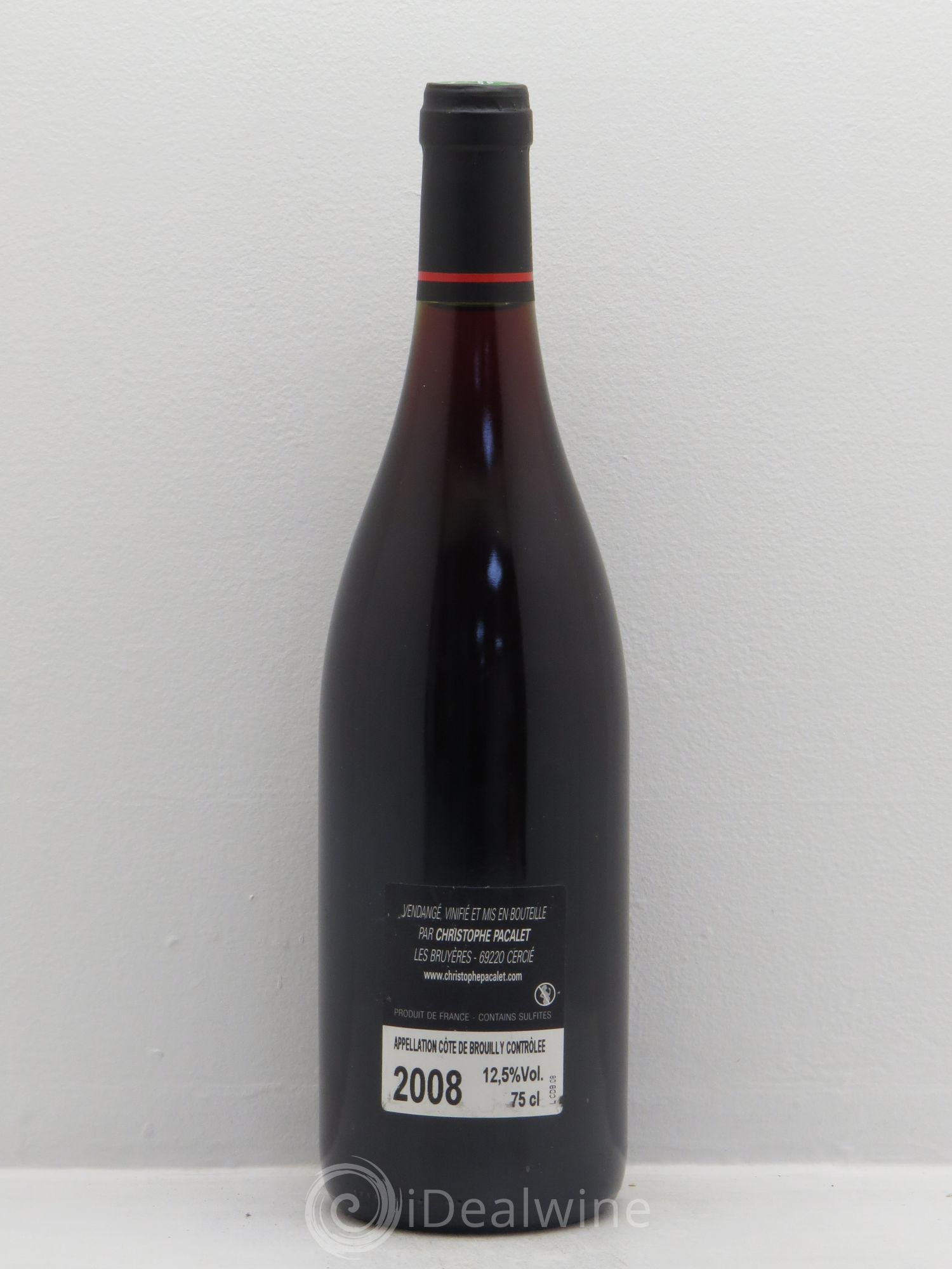 Côte de Brouilly Christophe Pacalet 2008 - Lot de 1 bouteille - 1