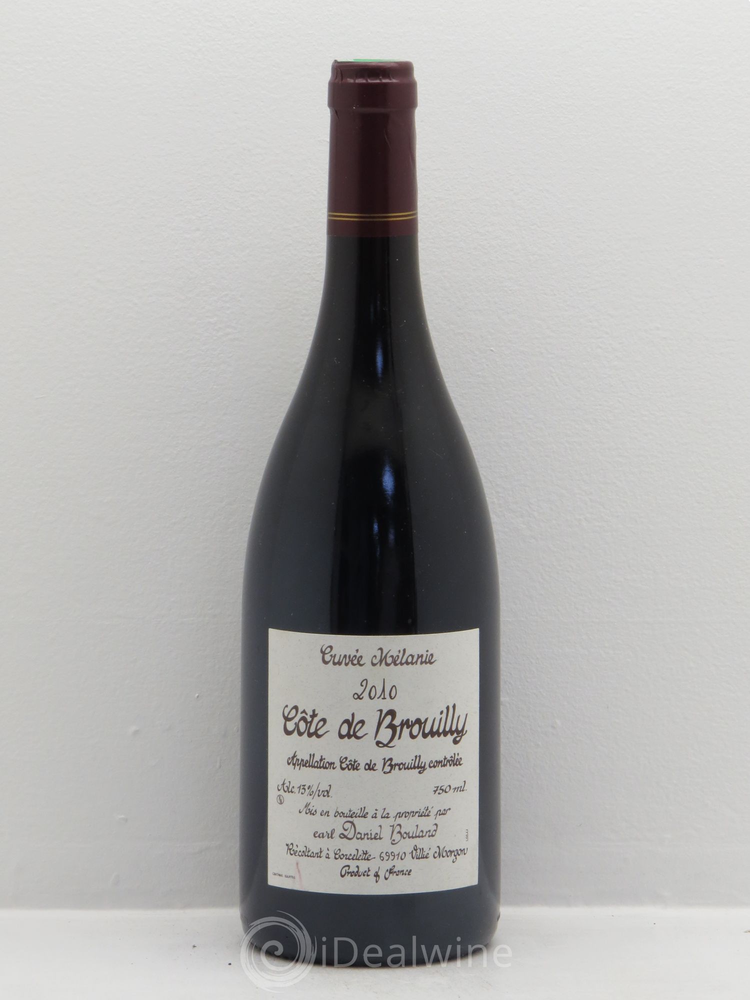 Côte de Brouilly Cuvée Mélanie Daniel Bouland 2010 - Posten von 1 Flasche - 0