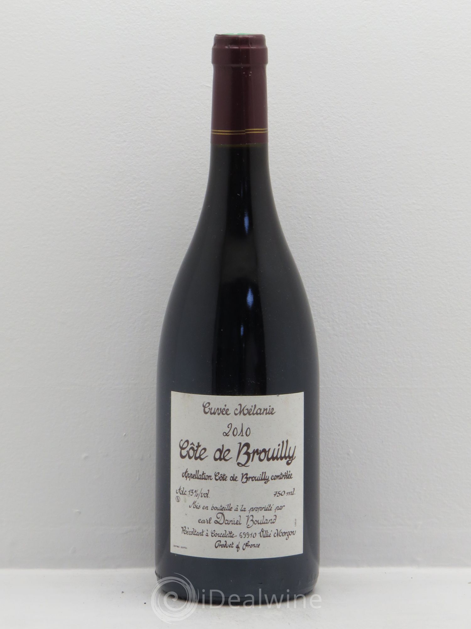 Côte de Brouilly Cuvée Mélanie Daniel Bouland 2010 - Posten von 1 Flasche - 0