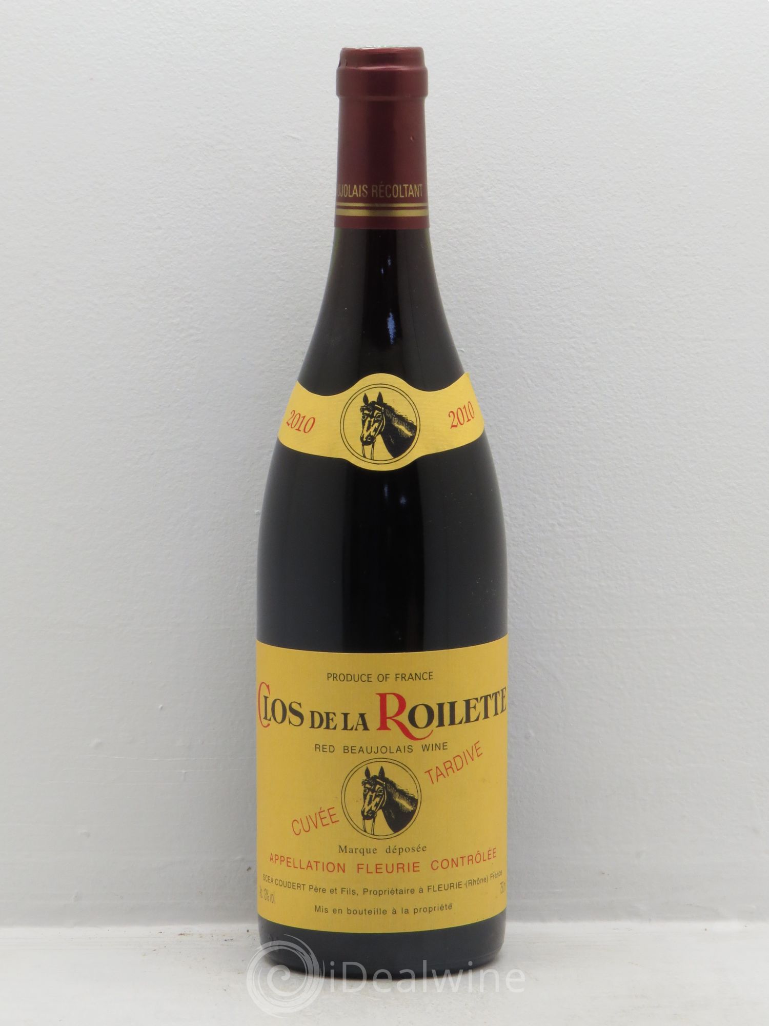 Fleurie Cuvée Tardive Clos de la Roilette 2010 - Lot de 1 bouteille - 0