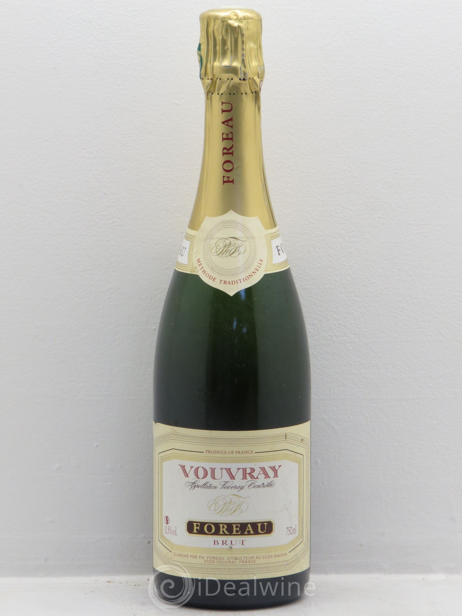 Vouvray Brut Méthode Traditionnelle Clos Naudin - Philippe Foreau - Lot de 1 bouteille - 0