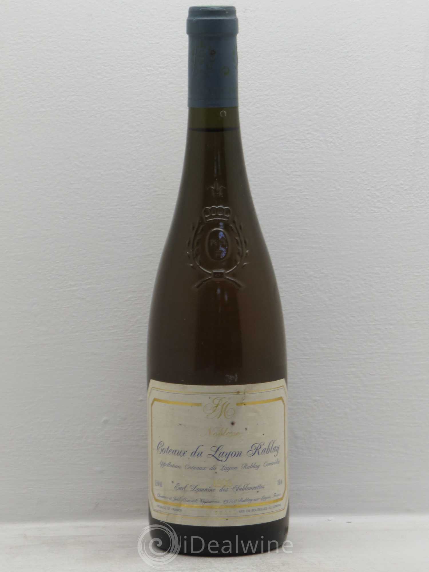 Coteaux du Layon rablay cuvée noblesse domaine des sablonnnettes ménard 1995 - Posten von 1 Flasche - 0