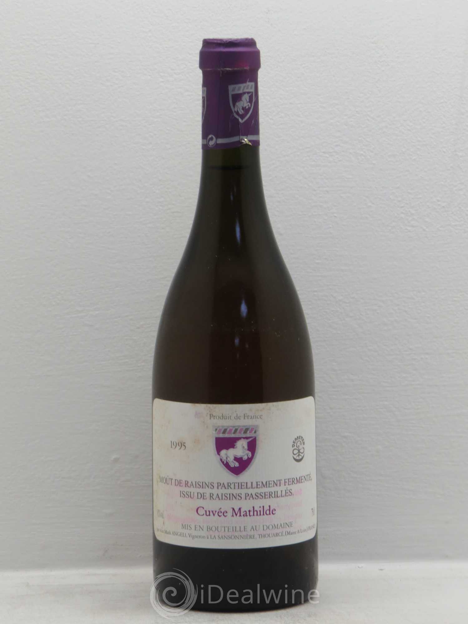 Divers Cuvée Mathilde partiellement fermenté 1995 - Lot de 1 bouteille - 0