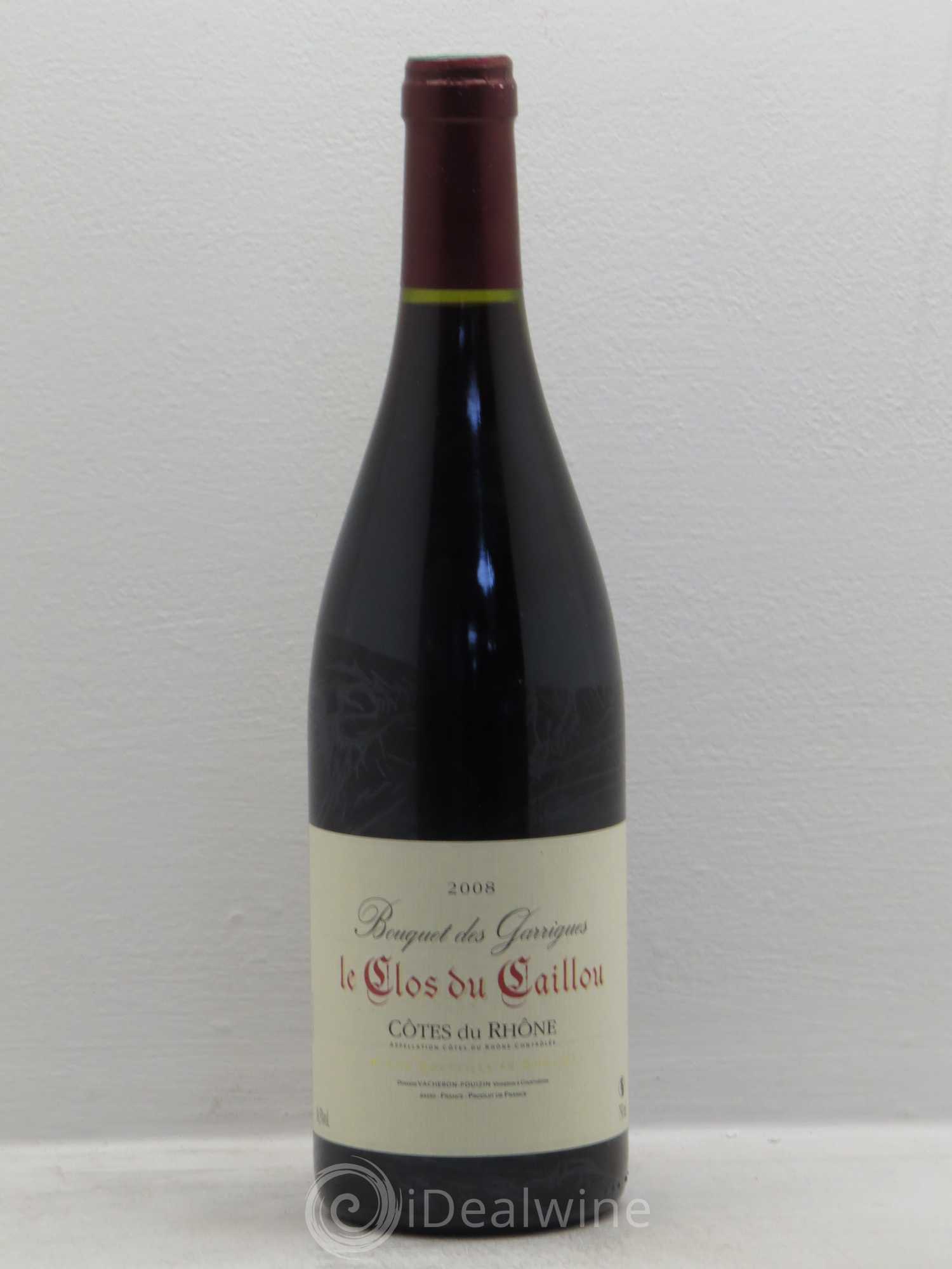 Côtes-du-Rhône bouquet des garrigues clos du caillou 2008 - Posten von 1 Flasche - 0
