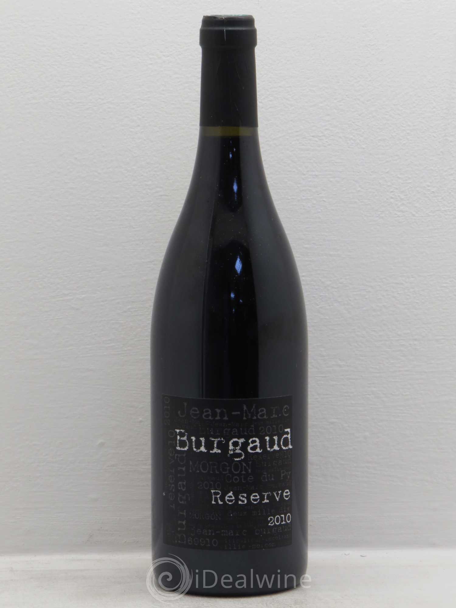 Morgon Côte du Py Réserve Jean-Marc Burgaud (Domaine) 2010 - Lot de 1 bouteille - 0