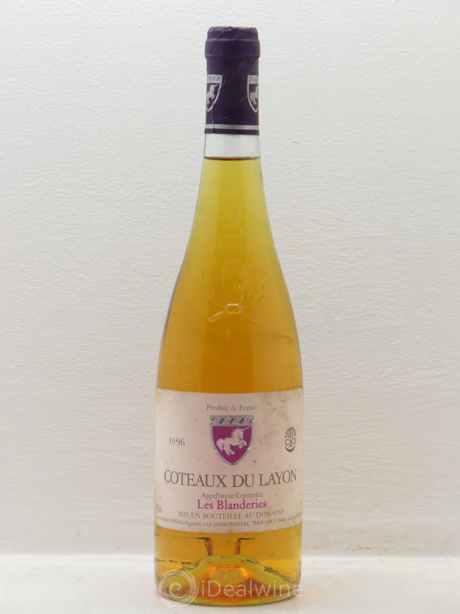 Coteaux du Layon Les Blanderies Domaine Mark Angeli 1996 - Lotto di 1 bottiglia - 0