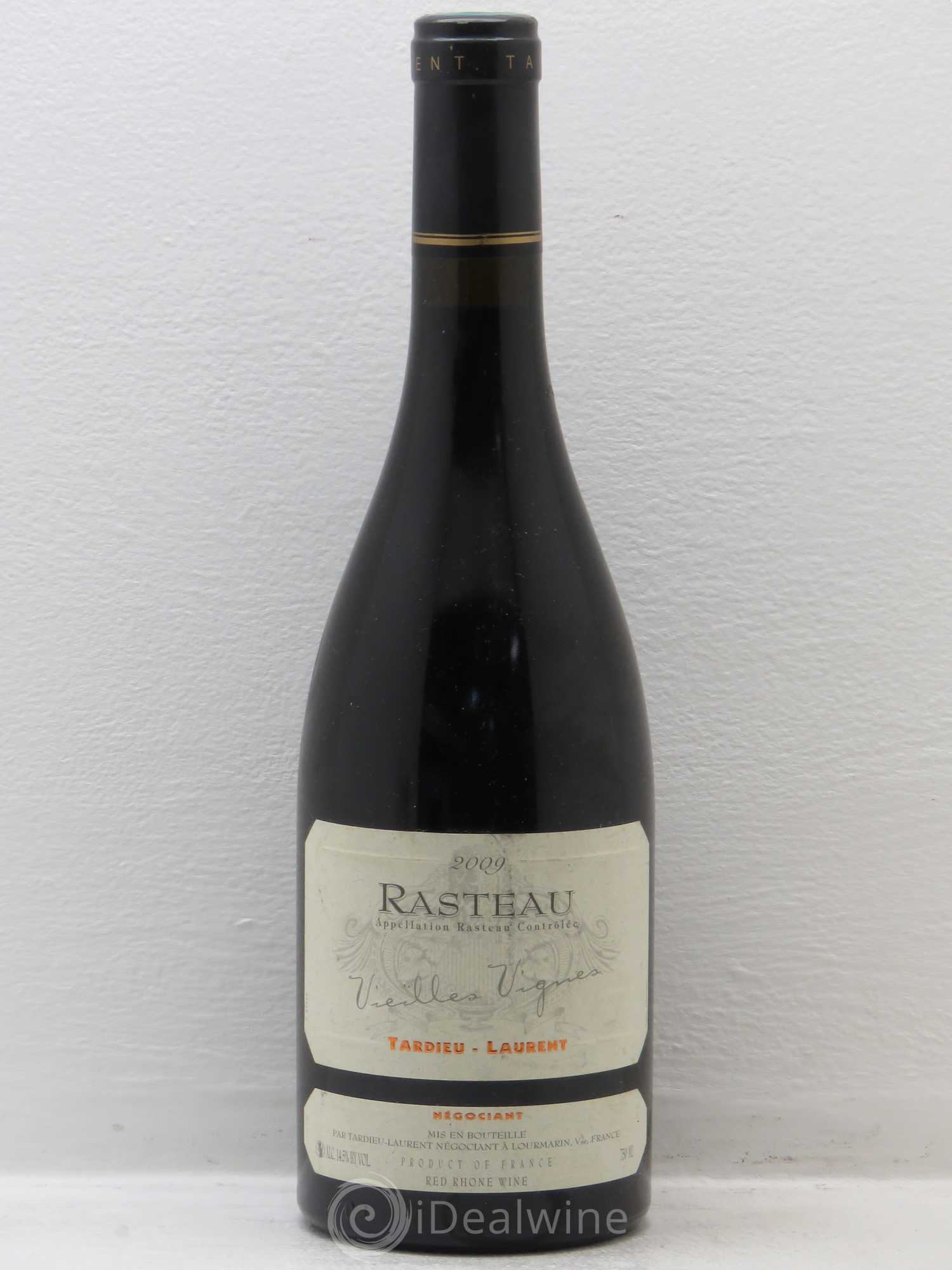 Rasteau Vieilles Vignes Domaine Tardieu Laurent 2009 - Lot de 1 bouteille - 0