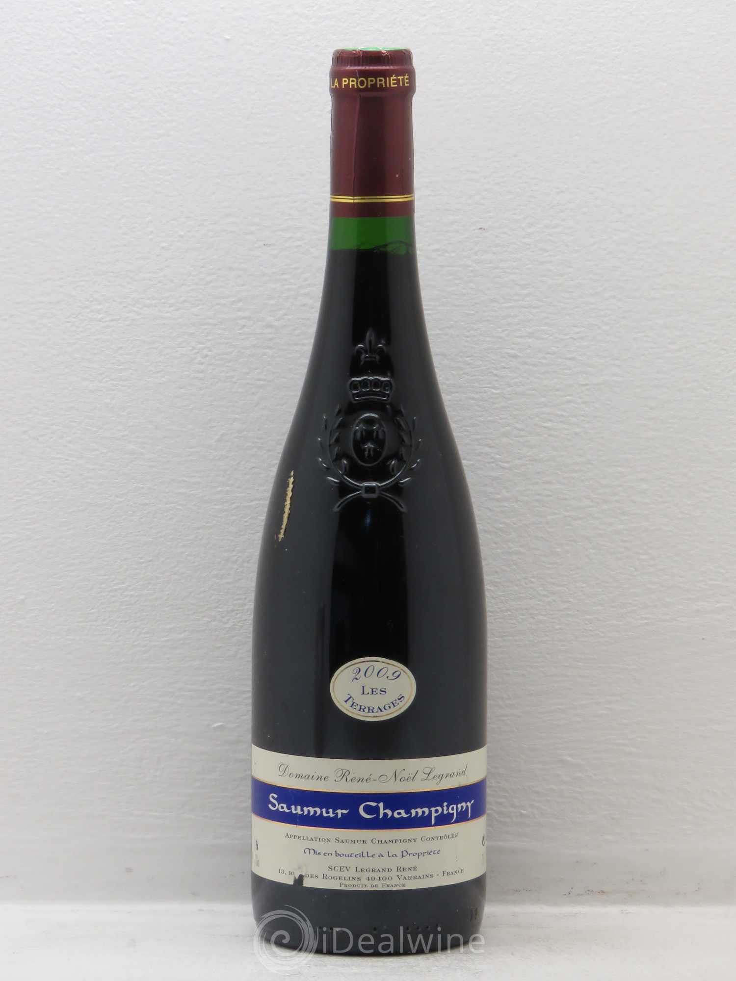 Saumur-Champigny Les Terrages Domaine Legrand 2009 - Posten von 1 Flasche - 0