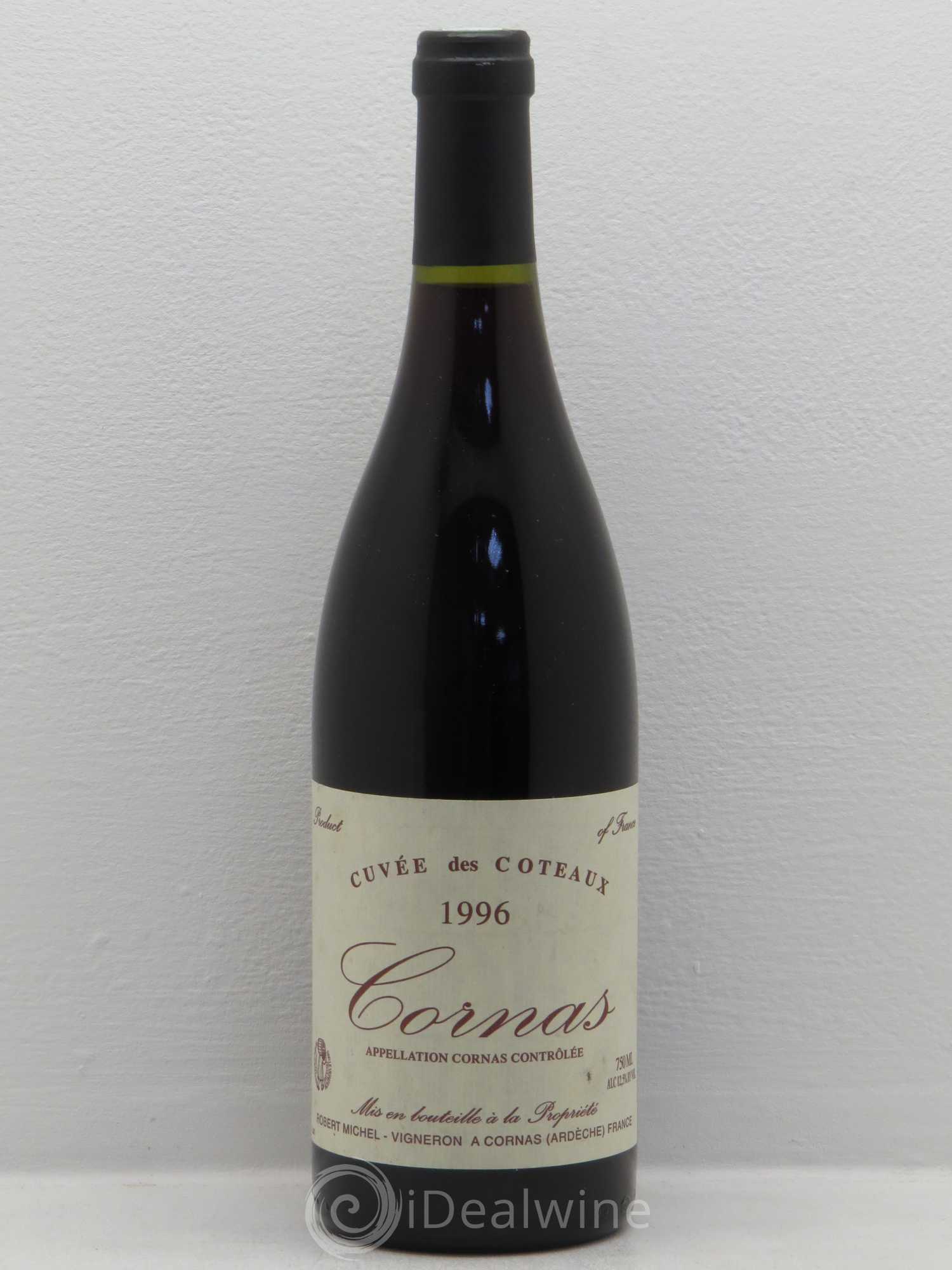 Cornas Cuvée des Coteaux Robert Michel 1996 - Lot de 1 bouteille - 0