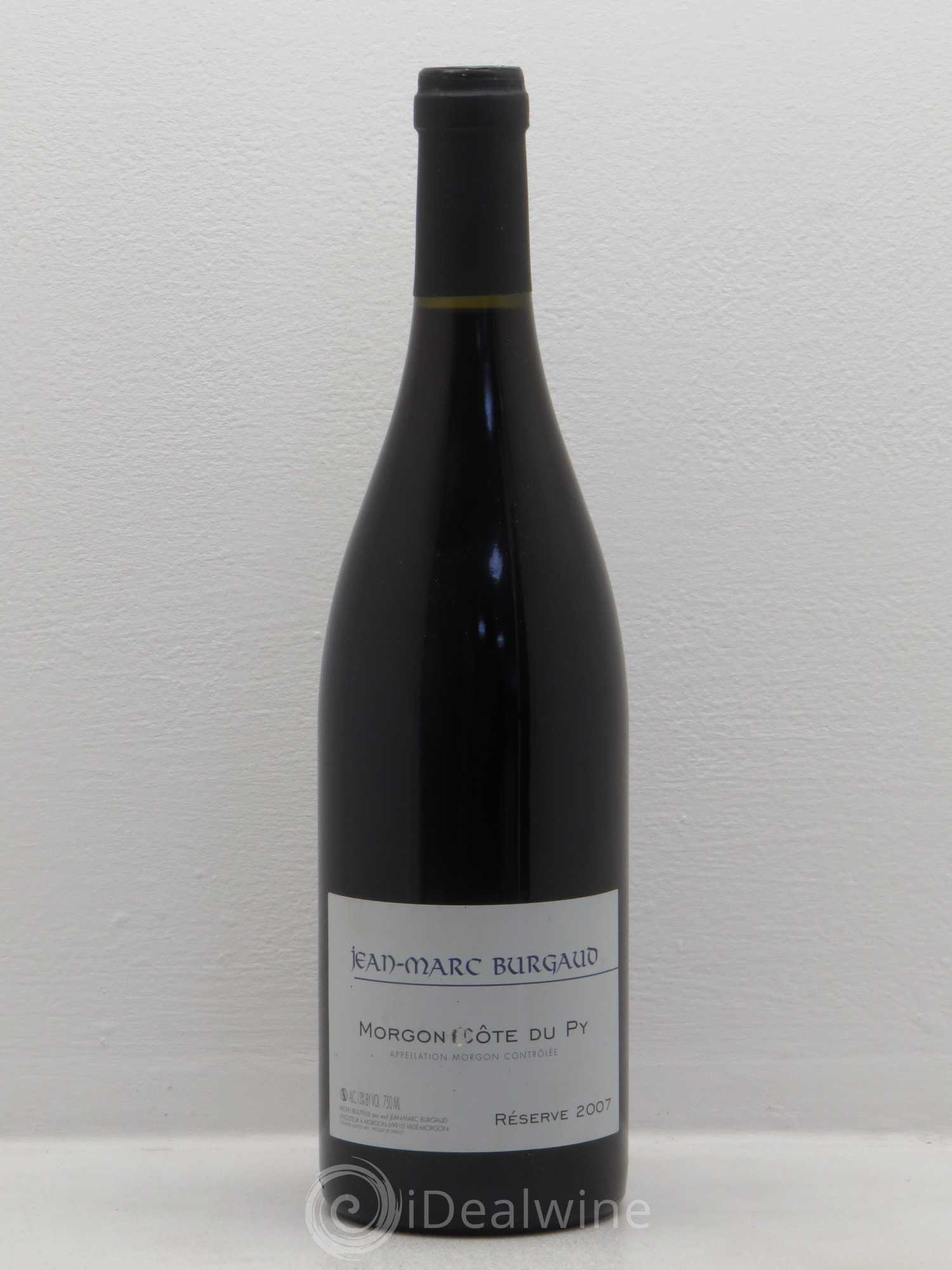 Morgon Côte du Py Réserve Jean-Marc Burgaud (Domaine) 2007 - Lot de 1 bouteille - 0