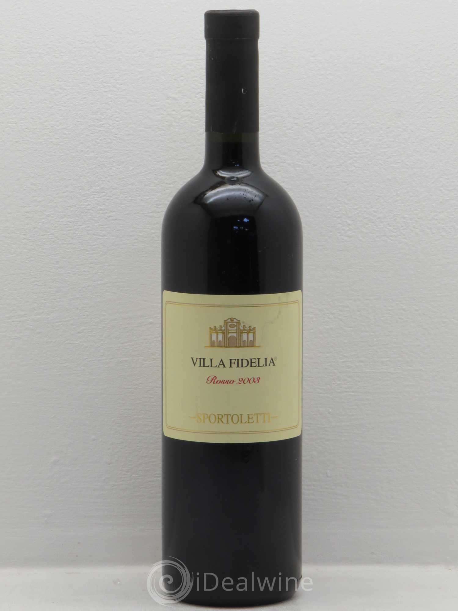 Ombrie Sportoletti IGT Villa Fidelia 2003 - Lot de 1 bouteille - 0