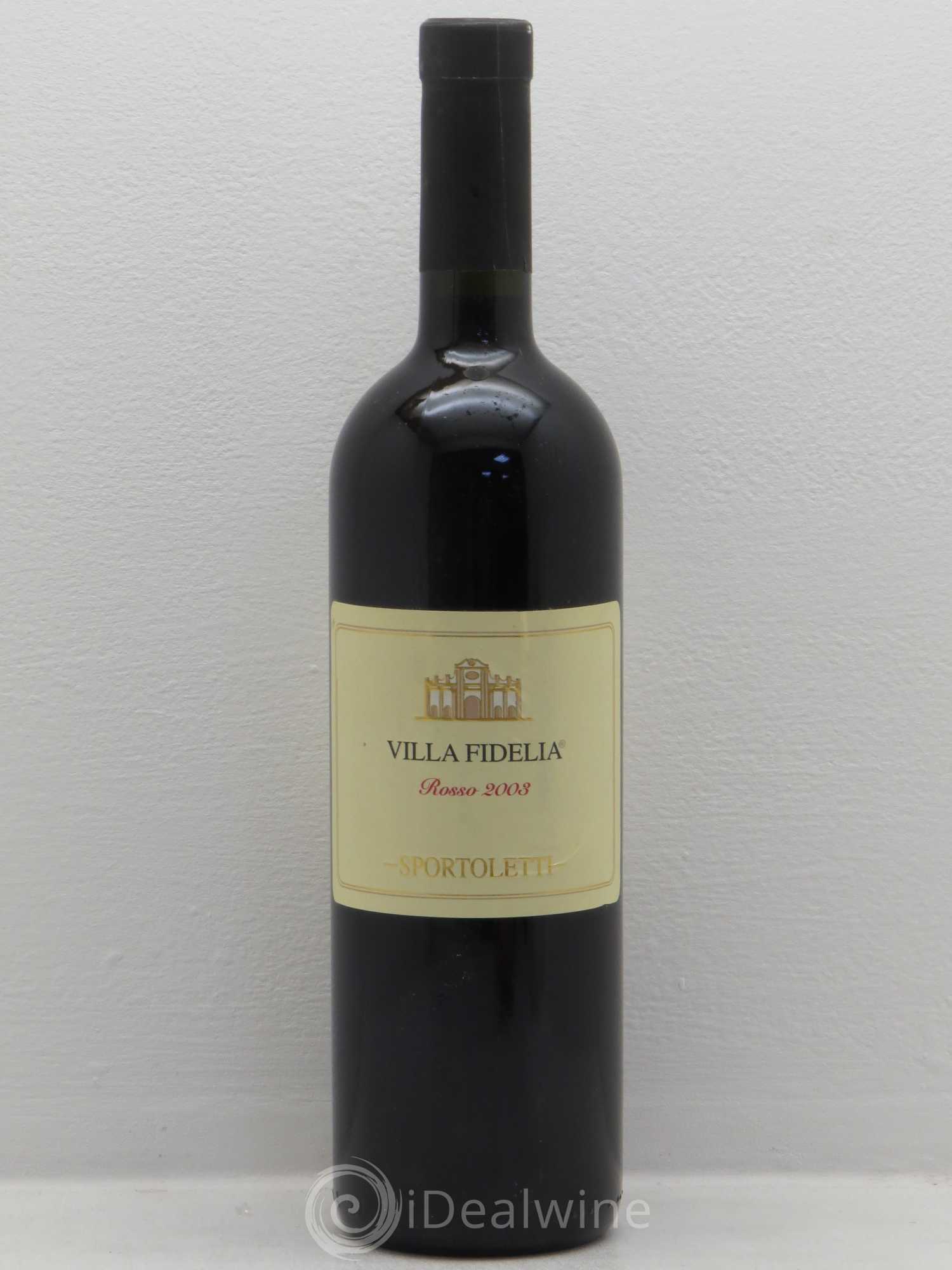 Ombrie Sportoletti IGT Villa Fidelia 2003 - Lot de 1 bouteille - 0
