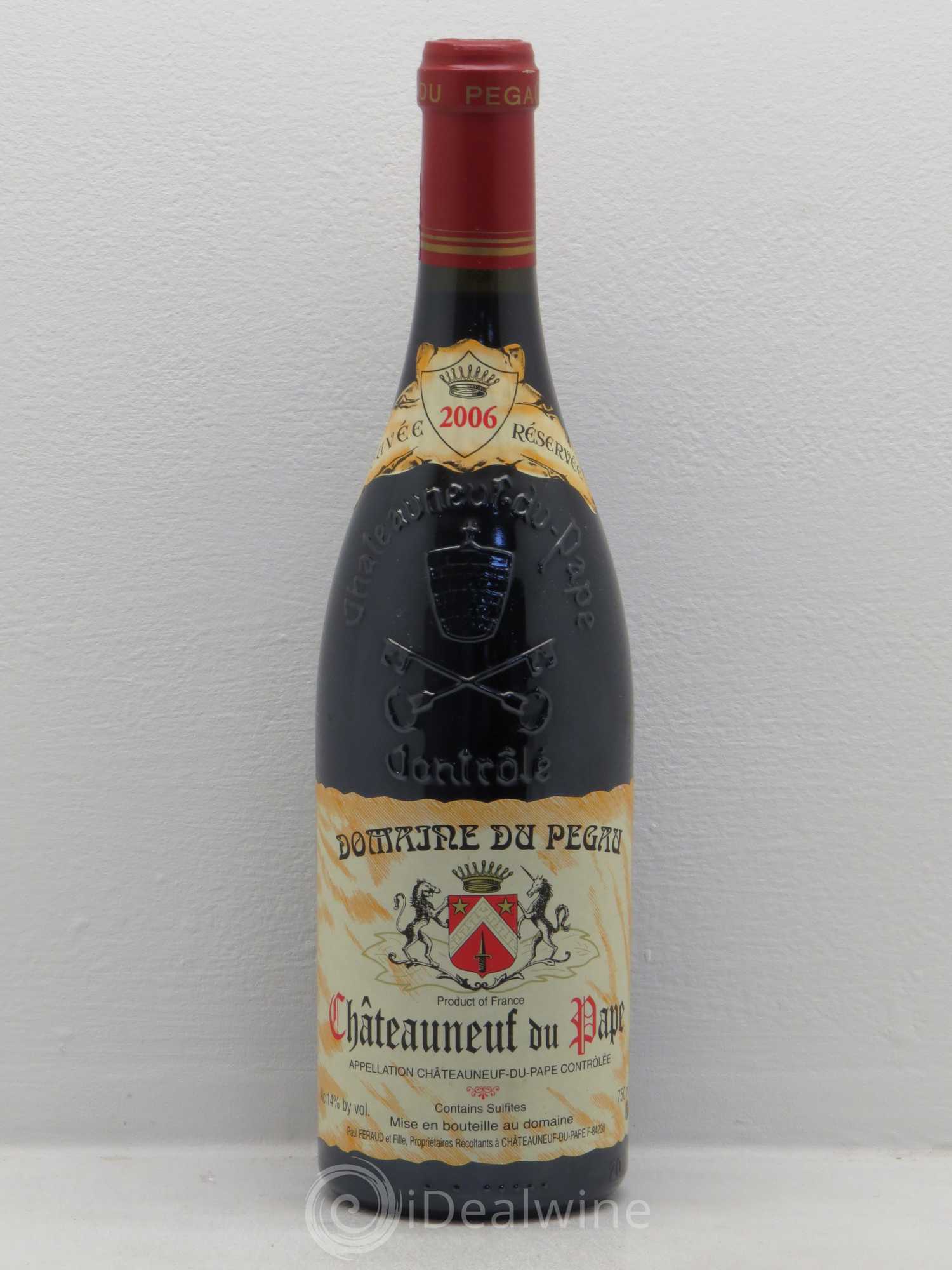 Châteauneuf-du-Pape Domaine du Pégau Cuvée Réservée Paul et Laurence Féraud 2006 - Lot de 1 bouteille - 0