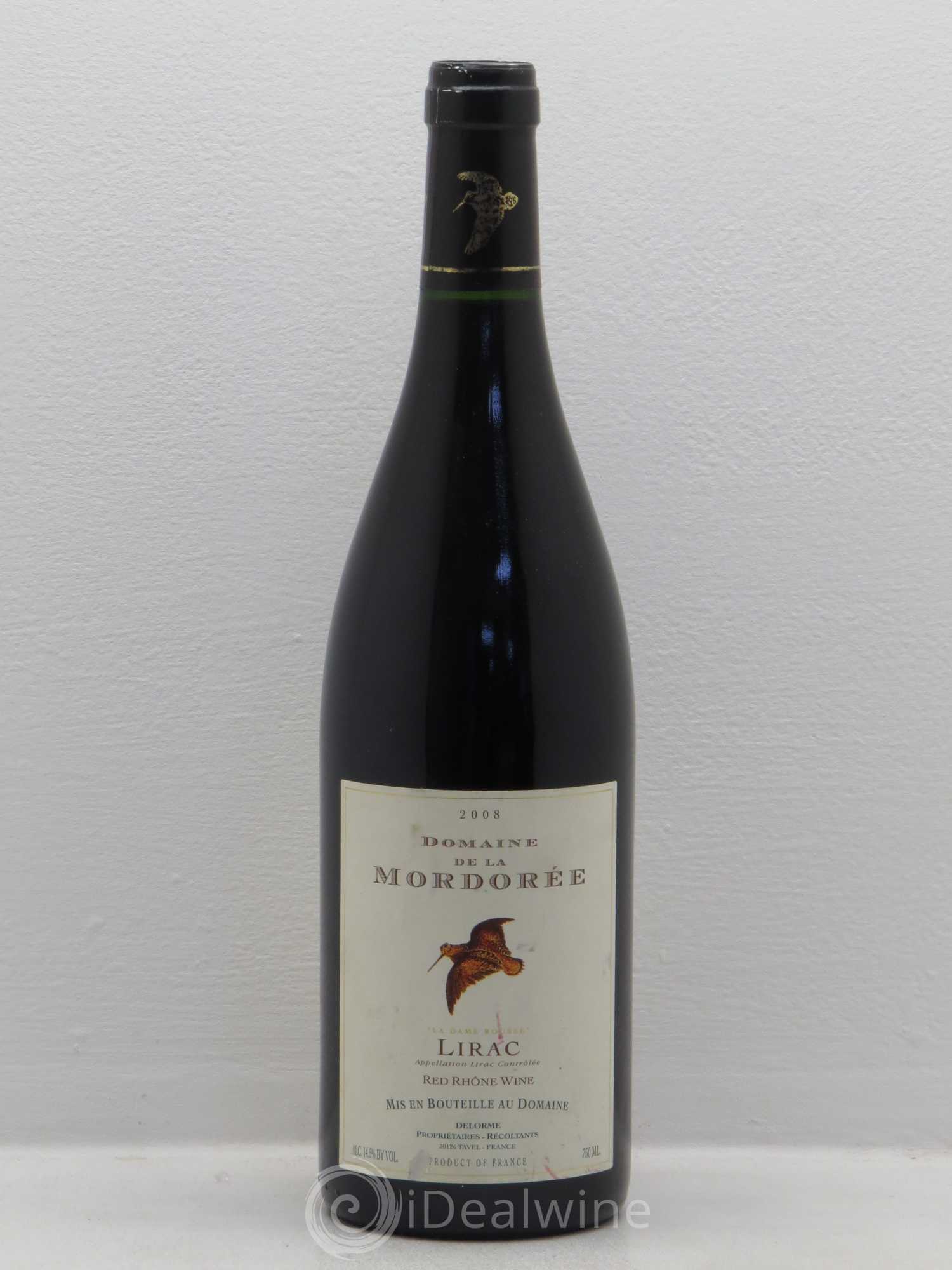 Lirac La Dame Rousse La Mordorée (Domaine de) 2008 - Lot de 1 bouteille - 0