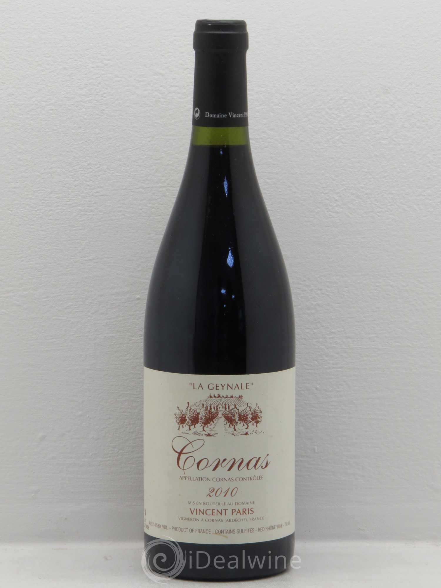 Cornas La Geynale Vincent Paris 2010 - Lot de 1 bouteille - 0