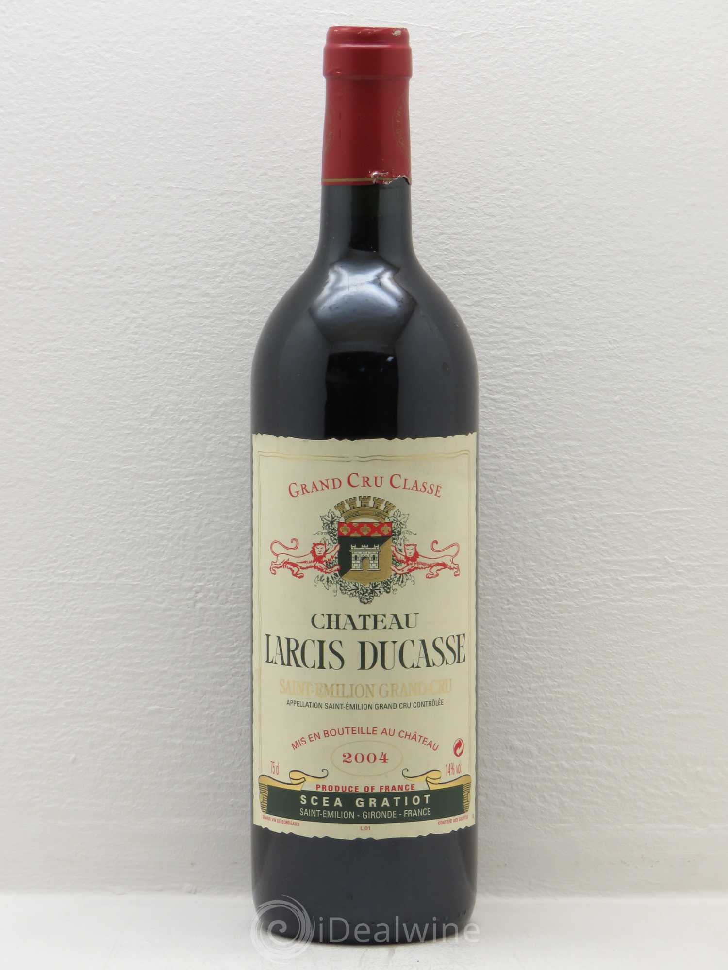 Château Larcis Ducasse 1er Grand Cru Classé B 2004 - Lot de 1 bouteille - 0