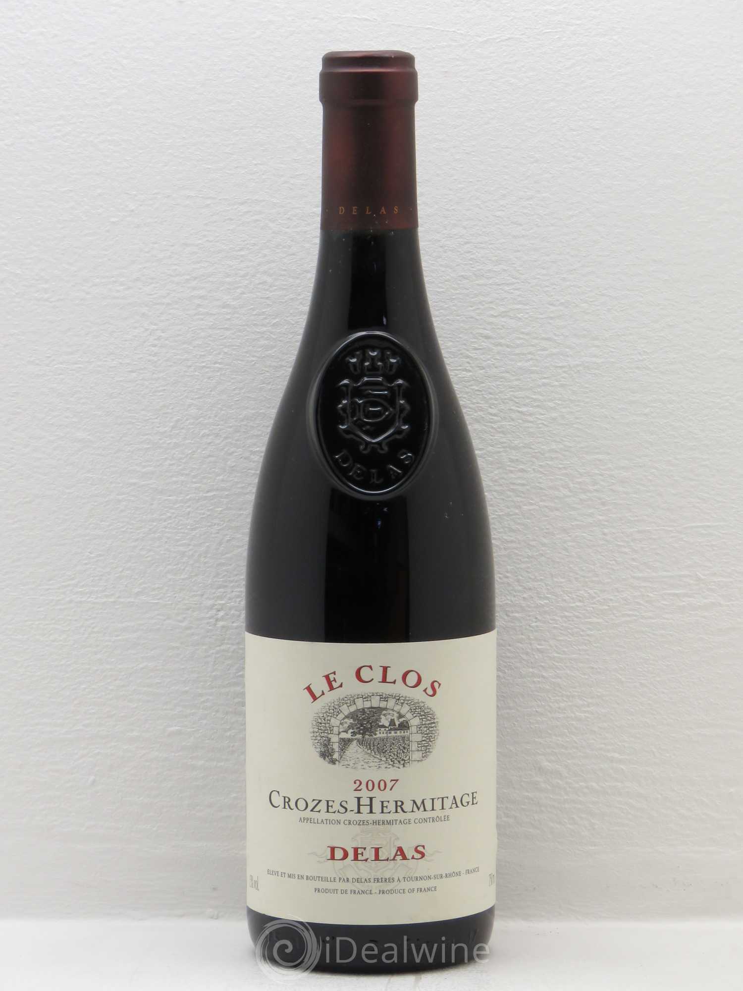 Crozes-Hermitage Le Clos Delas Frères 2007 - Lot de 1 bouteille - 0