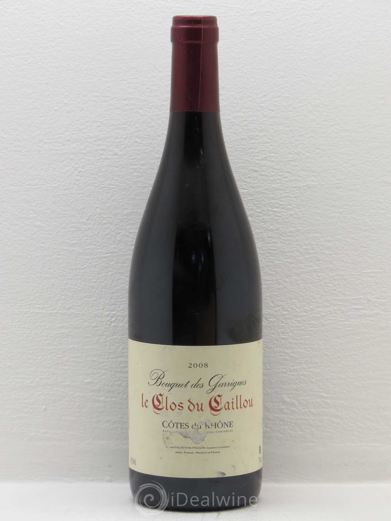 Côtes-du-Rhône Bouquet Des Garrigues Domaine Le Clos du Caillou 2008 - Posten von 1 Flasche - 0