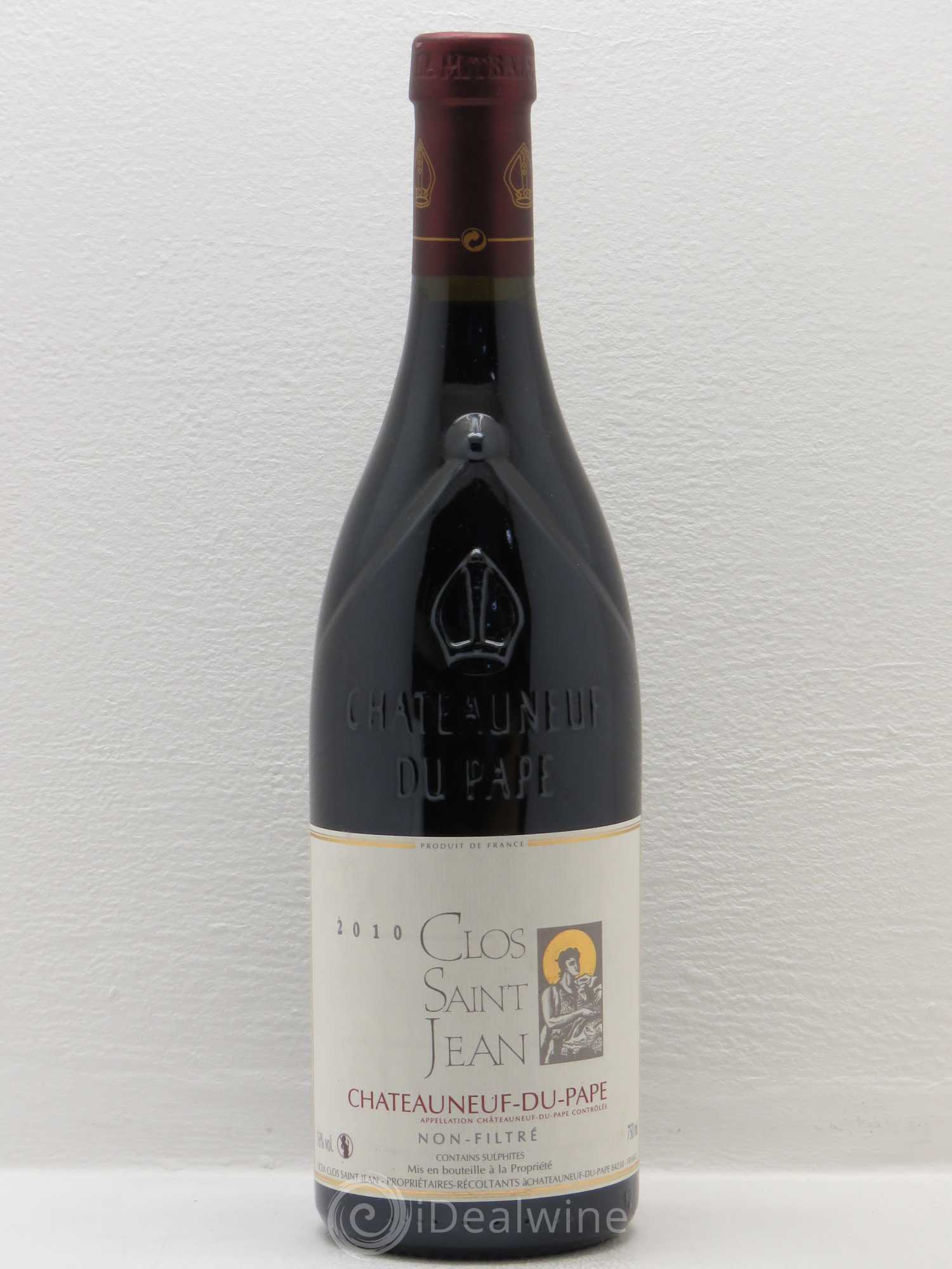 Châteauneuf-du-Pape Clos Saint-Jean Pascal et Vincent Maurel 2010 - Lot de 1 bouteille - 0