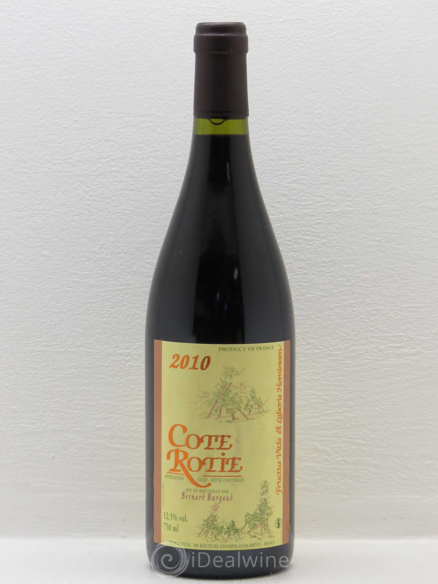 Côte-Rôtie Bernard Burgaud 2010 - Lot de 1 bouteille - 0