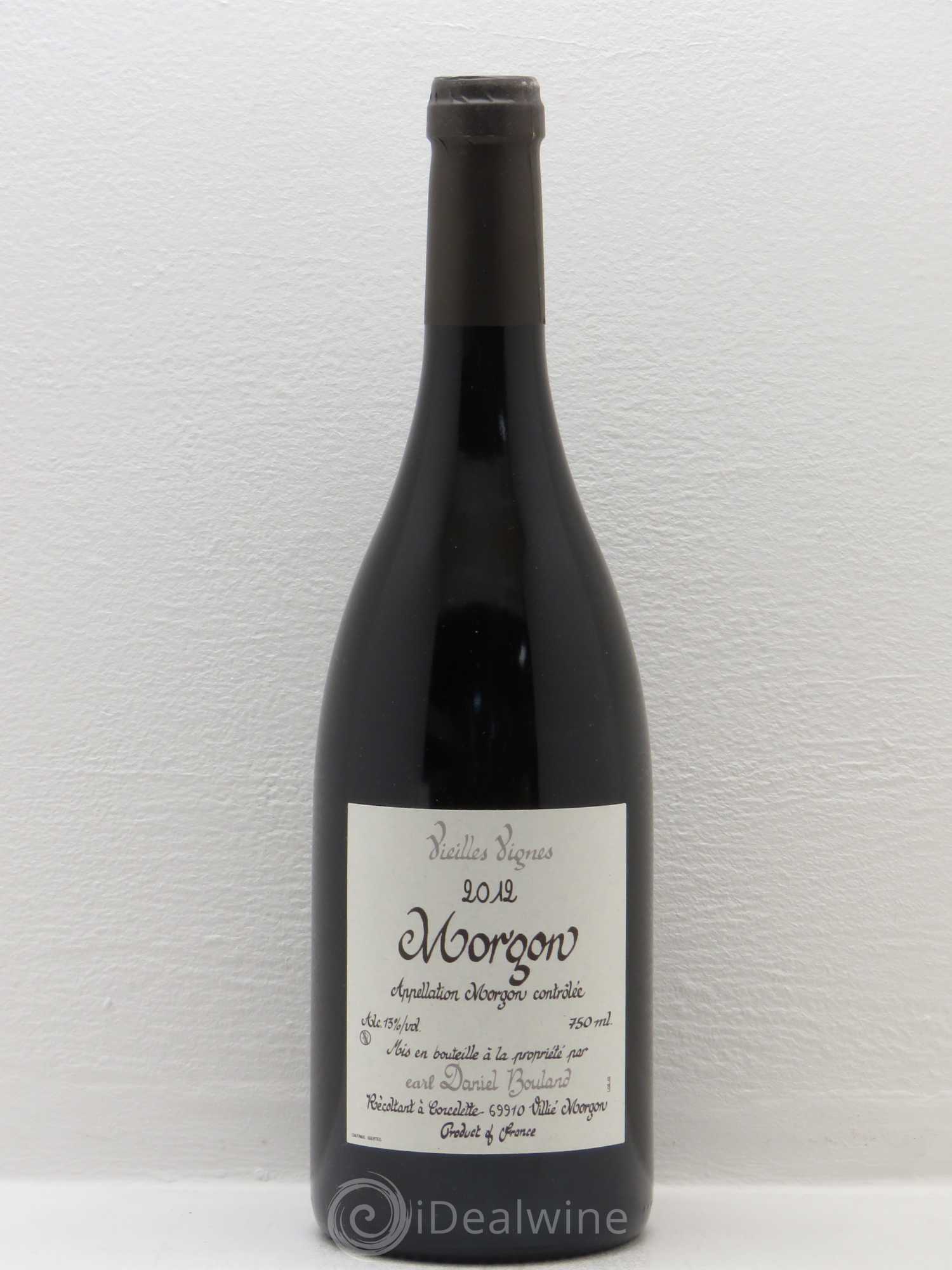 Morgon Vieilles Vignes Daniel Bouland (Domaine) 2012 - Lot de 1 bouteille - 0