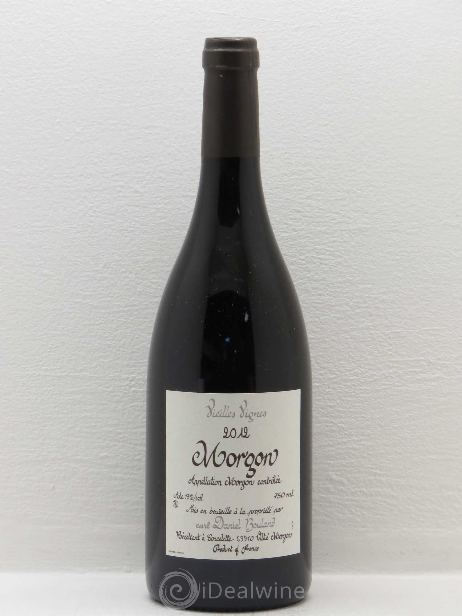 Morgon Vieilles Vignes Daniel Bouland (Domaine) 2012 - Lot de 1 bouteille - 0
