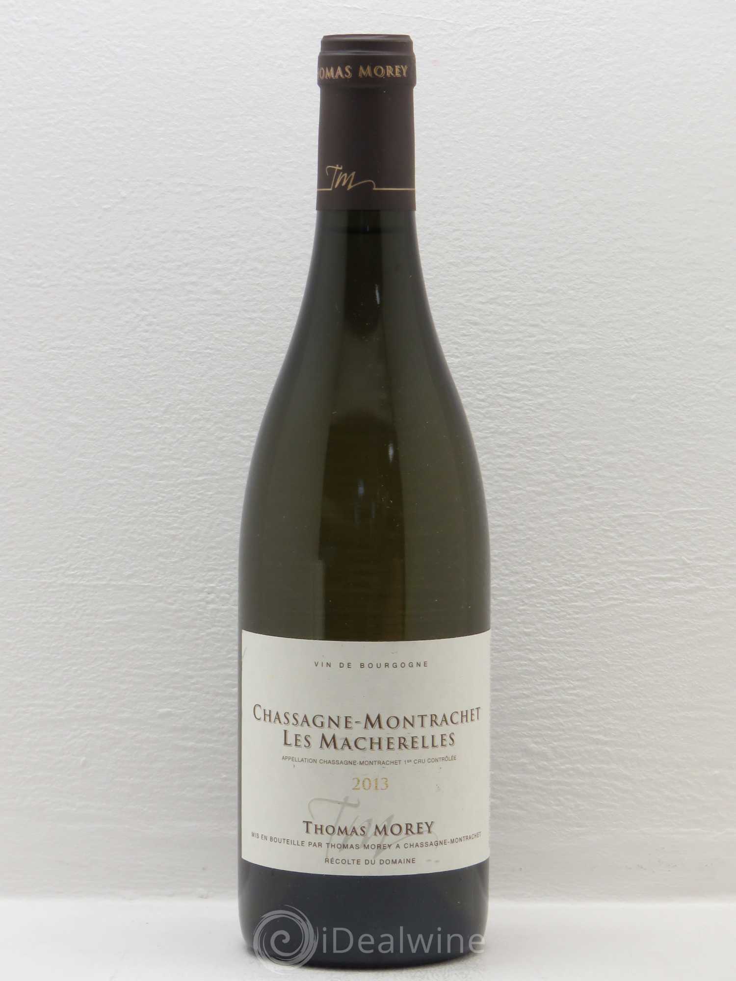 Chassagne-Montrachet 1er Cru Les Macherelles Thomas Morey 2013 - Posten von 1 Flasche - 0