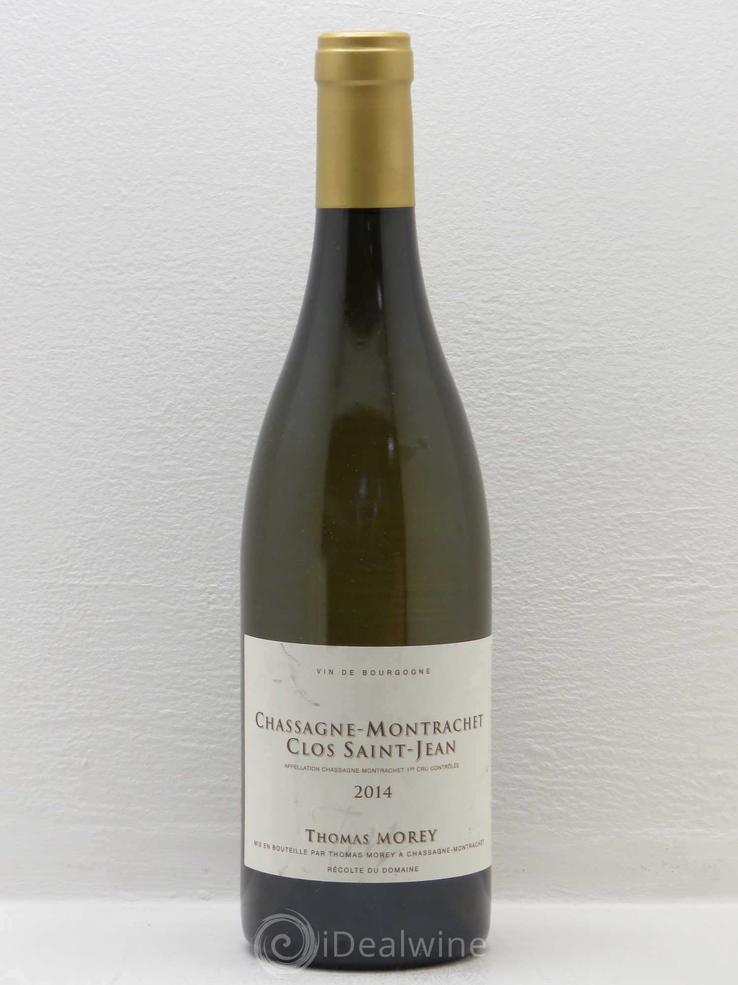 Chassagne-Montrachet 1er Cru Clos St Jean Domaine Thomas Morey 2014 - Posten von 1 Flasche - 0