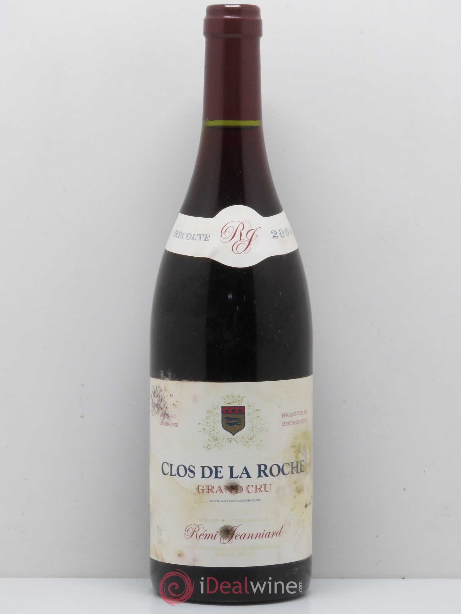 Clos de la Roche Grand Cru Domaine Remy Jeanniard 2004 - Posten von 1 Flasche - 0