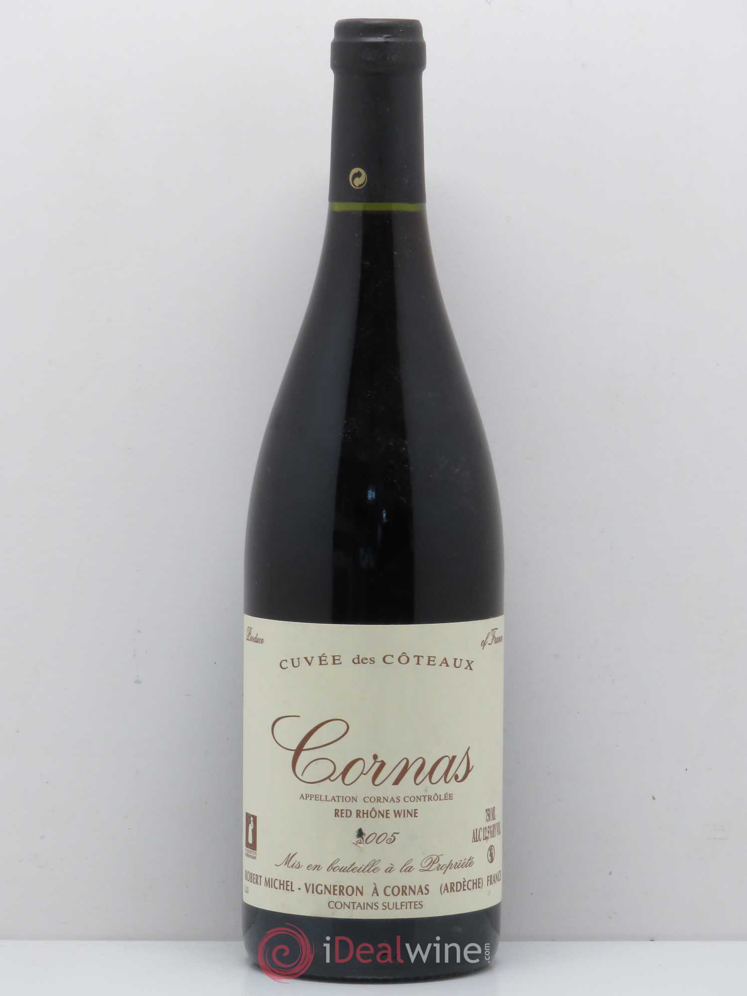 Cornas Cuvée des Coteaux Robert Michel 2005 - Lot de 1 bouteille - 0