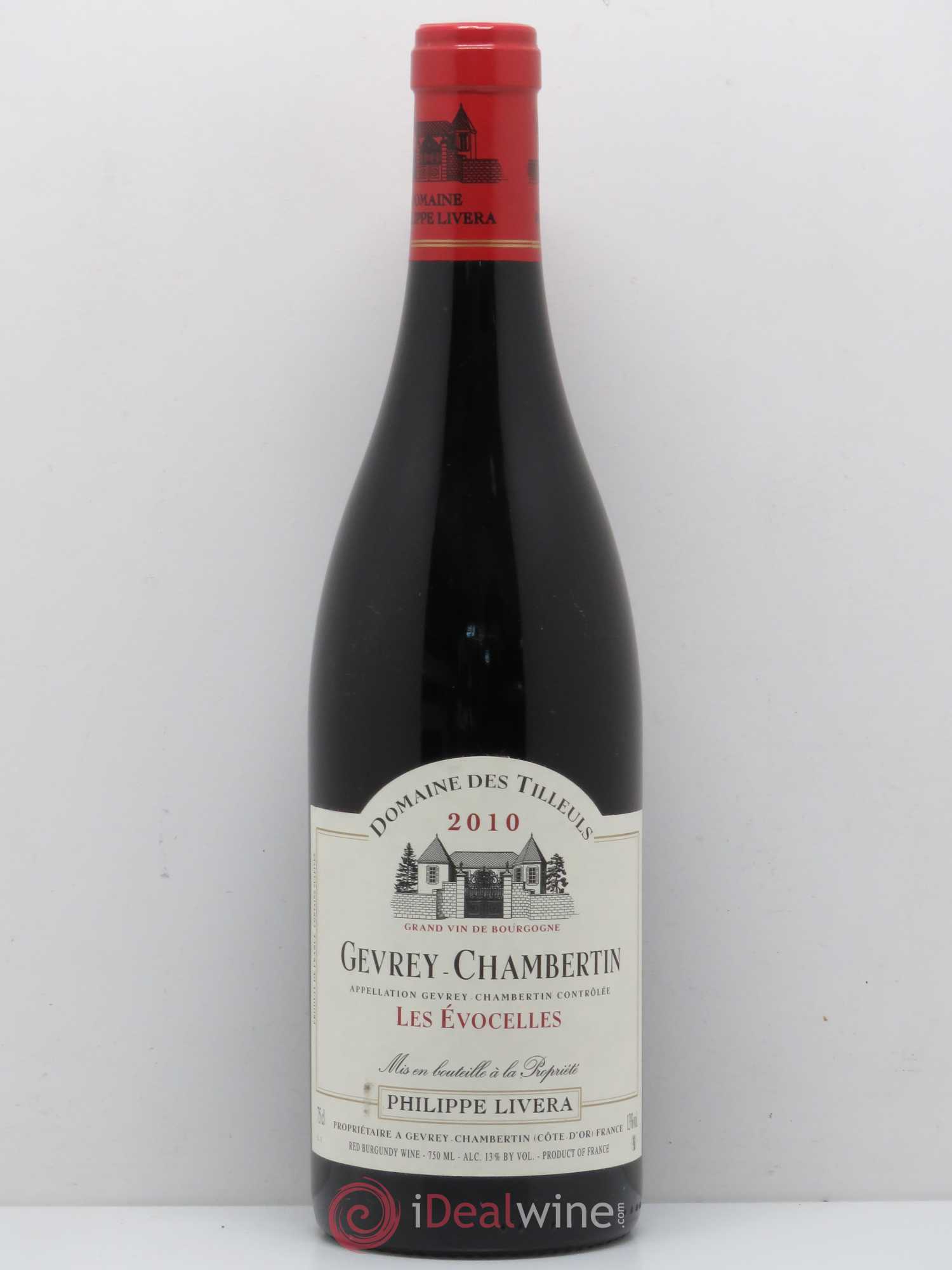 Gevrey-Chambertin Les Evocelles Tilleuls (Domaine des) - Philippe Livera 2010 - Lot de 1 bouteille - 0