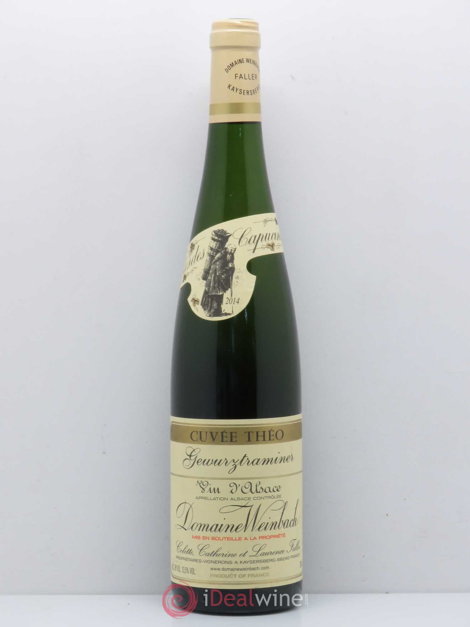 Alsace Gewurztraminer Cuvée Théo Weinbach (Domaine) 2014 - Posten von 1 Flasche - 0