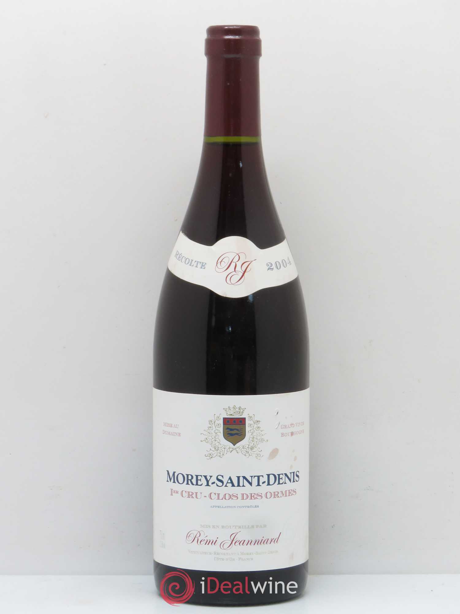 Morey-Saint-Denis 1er Cru Clos Des Ormes Domaine Remi Jeanniard 2004 - Lot de 1 bouteille - 0