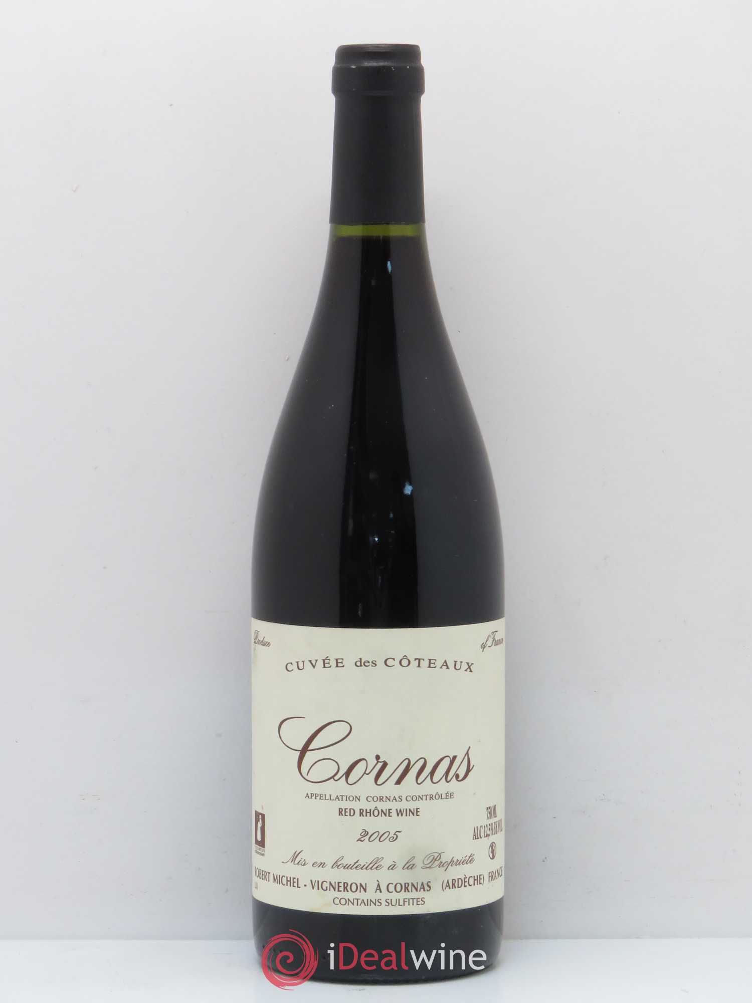 Cornas Cuvée des Coteaux Robert Michel 2005 - Lot de 1 bouteille - 0